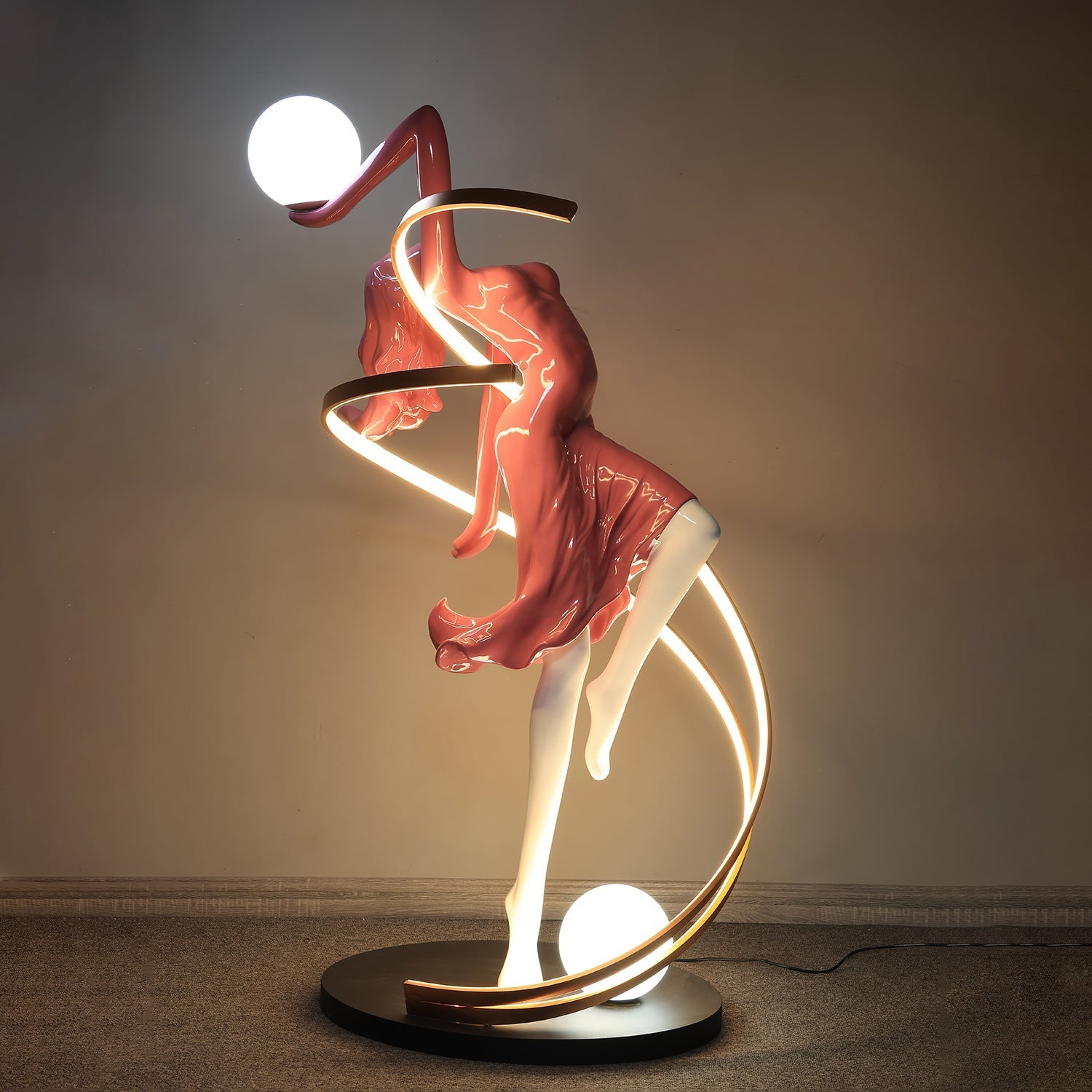 Lustra Floor Lamp Goddess Statue Elegant - Letslighting