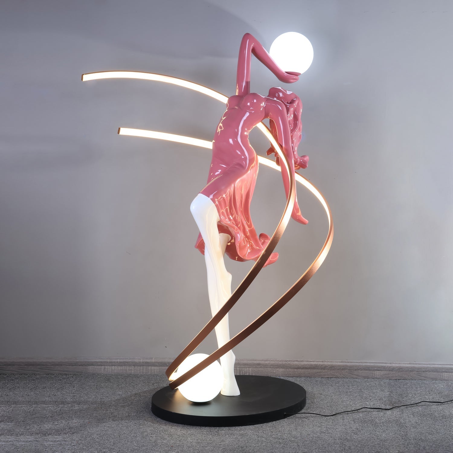 Lustra Floor Lamp Goddess Statue Elegant - Letslighting