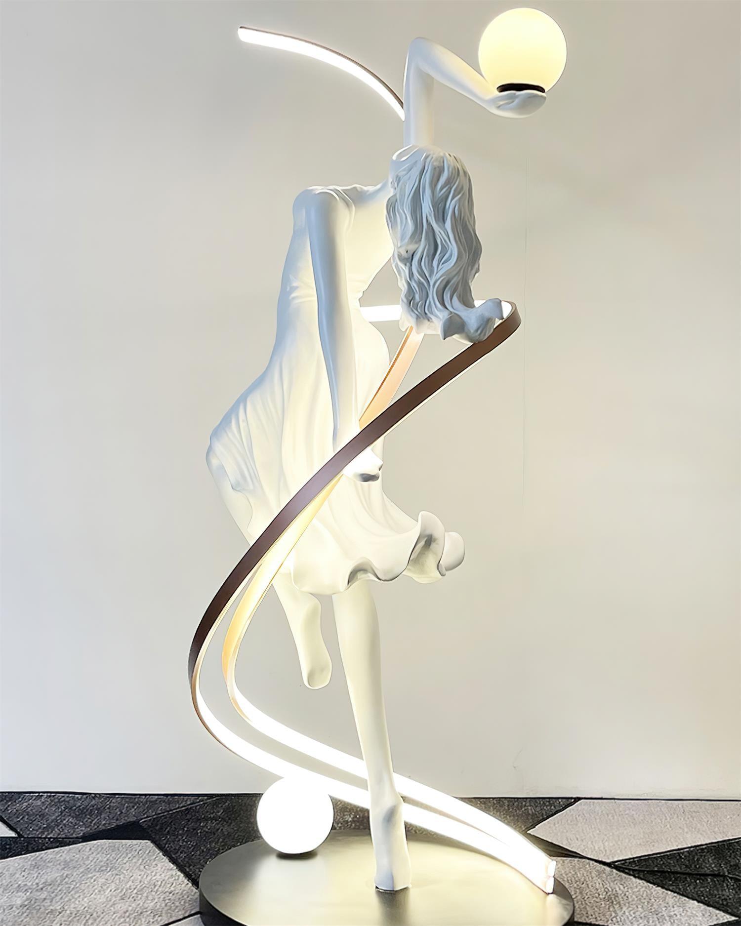 Lustra Floor Lamp Goddess Statue Elegant - Letslighting