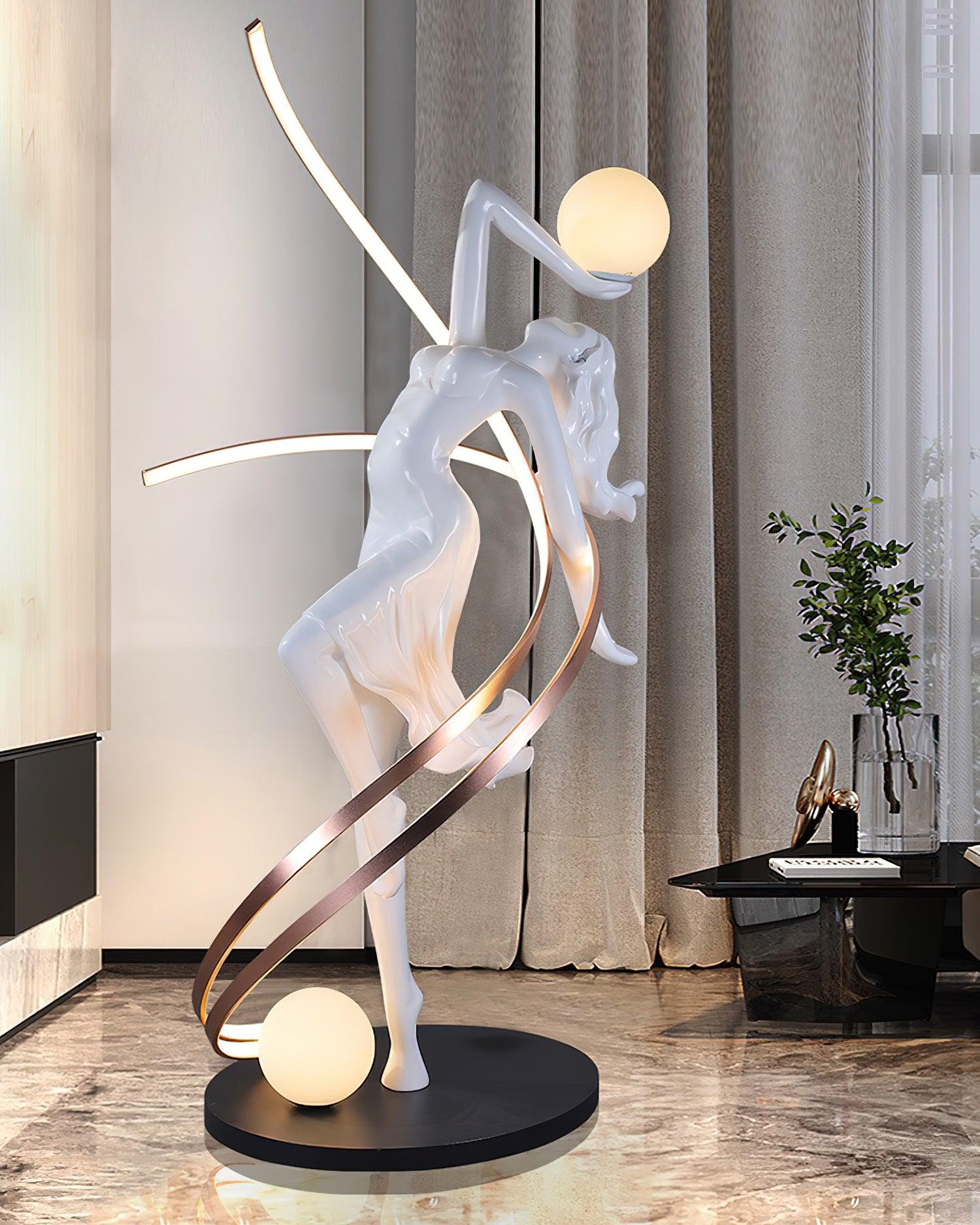 Lustra Floor Lamp Goddess Statue Elegant - Letslighting