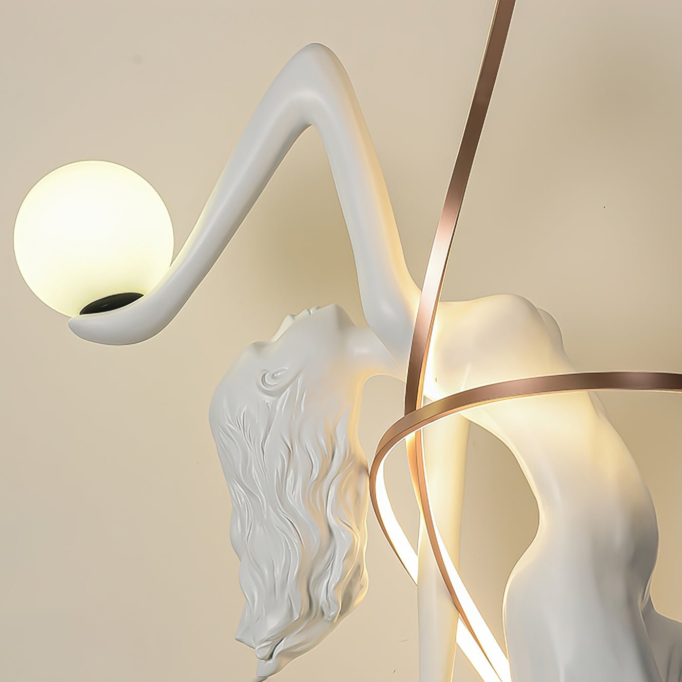 Lustra Floor Lamp Goddess Statue Elegant - Letslighting