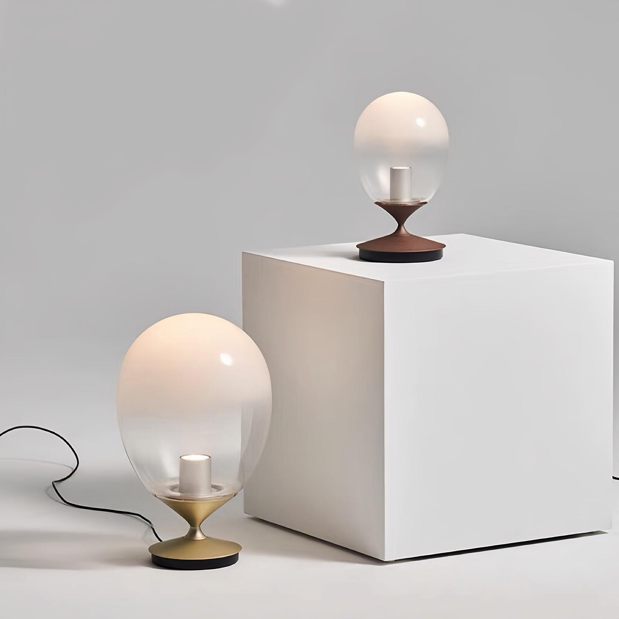 Aurace Gold Glass Artistic Table Lamp - Letslighting