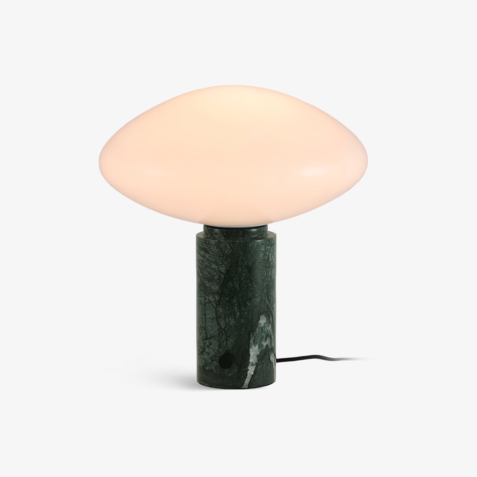 Mist Table Lamp with Glass Shade and Green Marble Base - Letslighting