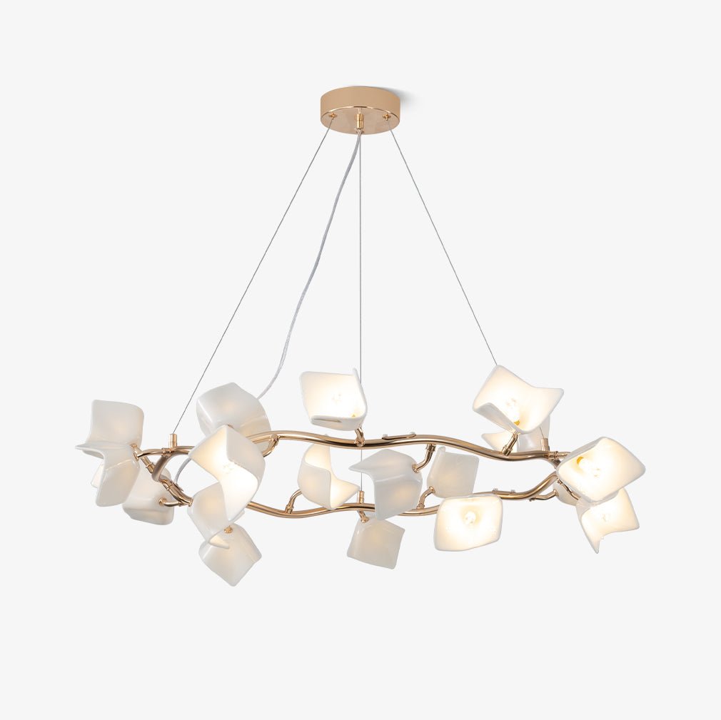 Arthearae Postmodern Luxury Flora Ceramics Chandelier - Letslighting