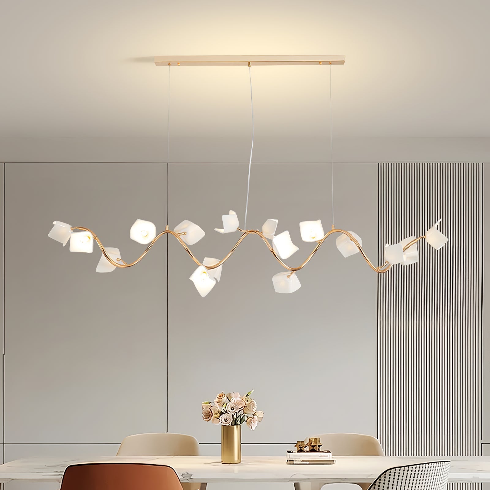 Arthearae Postmodern Luxury Flora Ceramics Chandelier - Letslighting