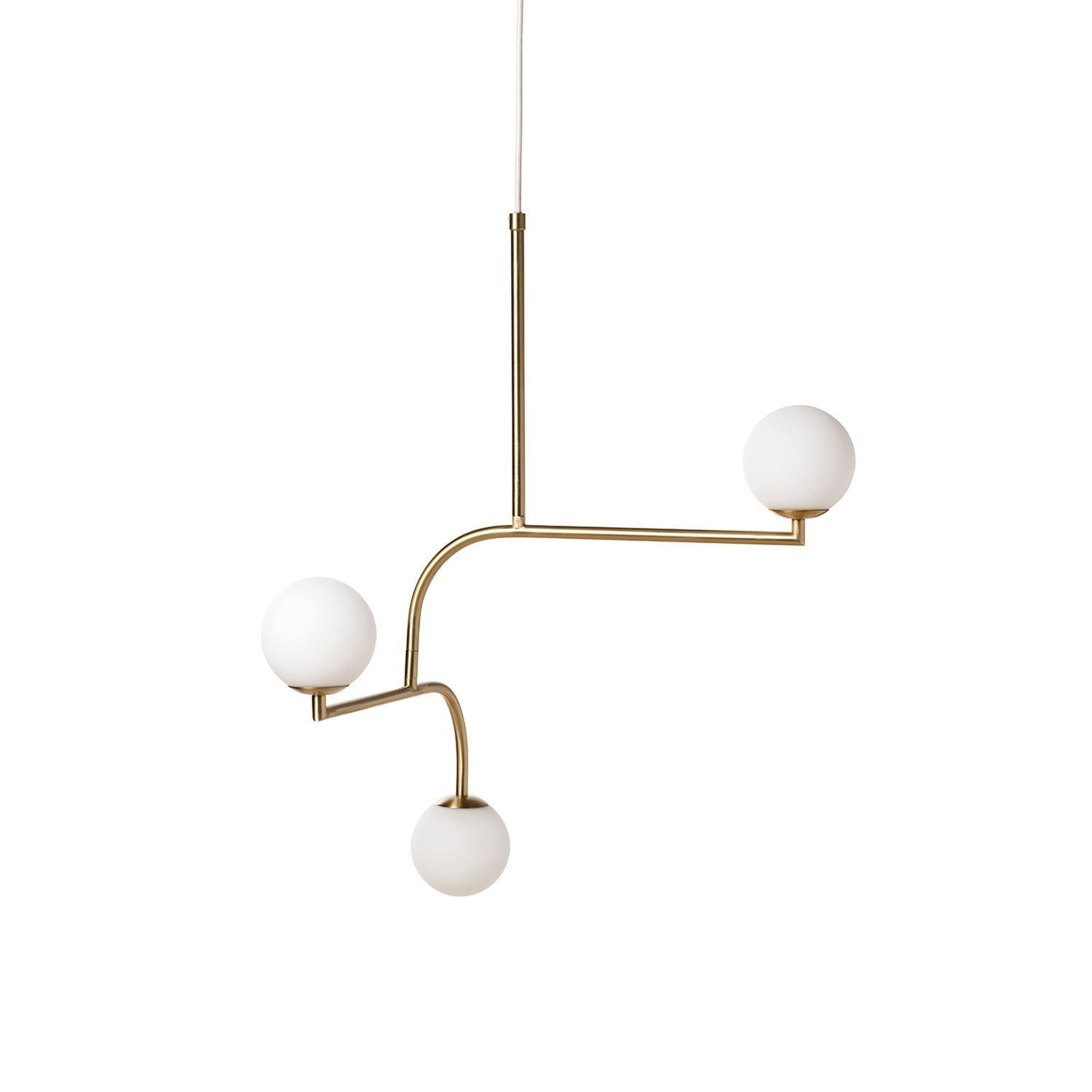 Zelireth Modern Minimalist Brass Glass Chandelier - Letslighting