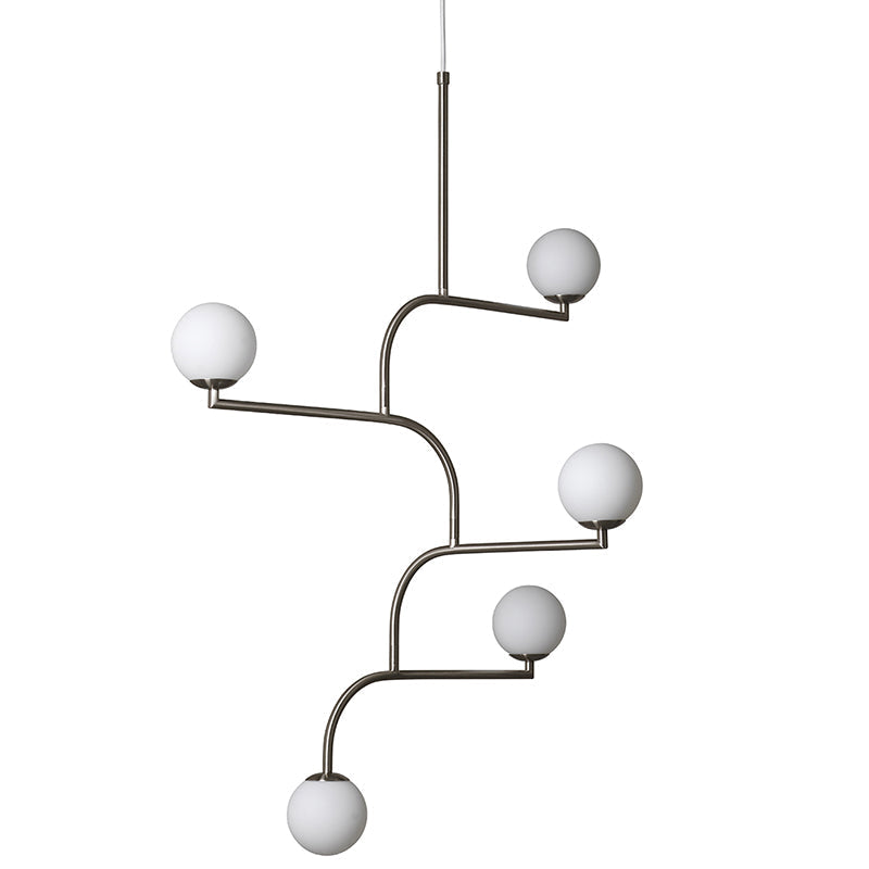 Zelireth Modern Minimalist Brass Glass Chandelier - Letslighting