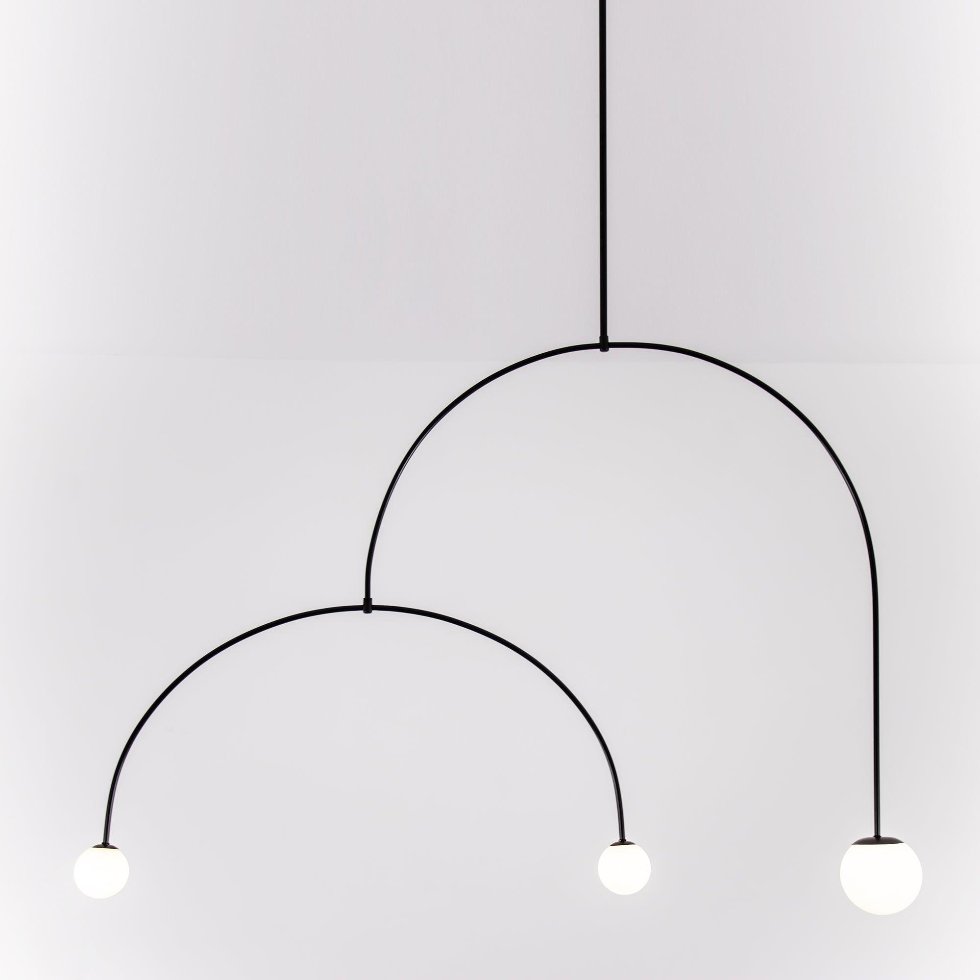 Lustra Chandelier Mobile Black Minimalist - Letslighting