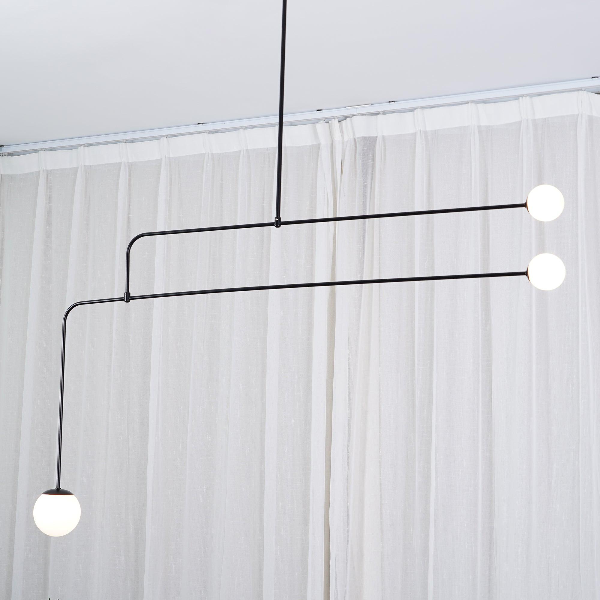 Lustra Chandelier Mobile Black Minimalist - Letslighting