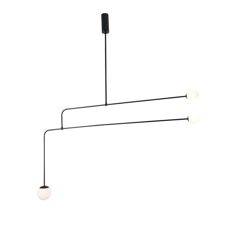 Lustra Chandelier Mobile Black Minimalist - Letslighting