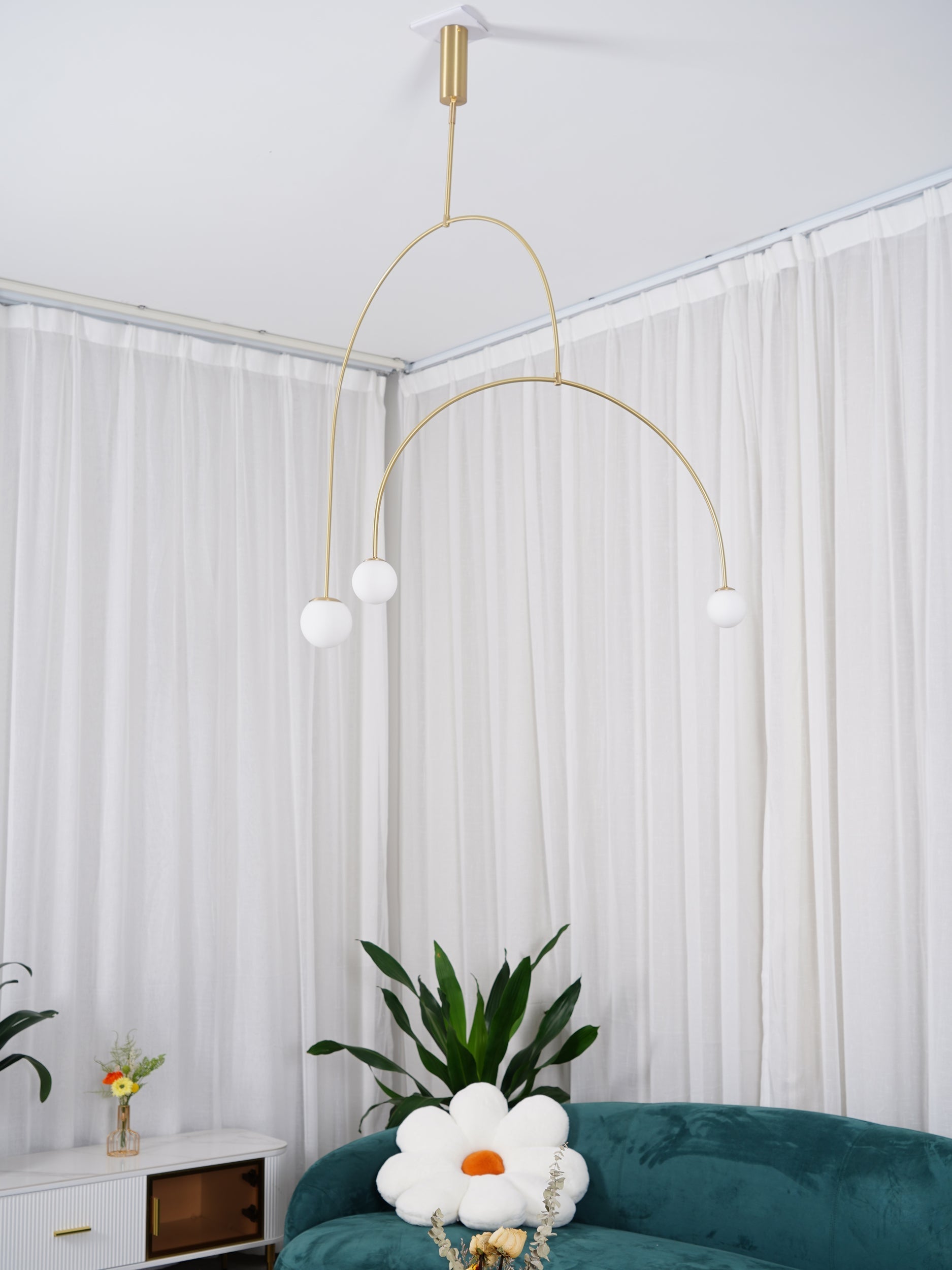 Lustra Chandelier Mobile Black Minimalist - Letslighting