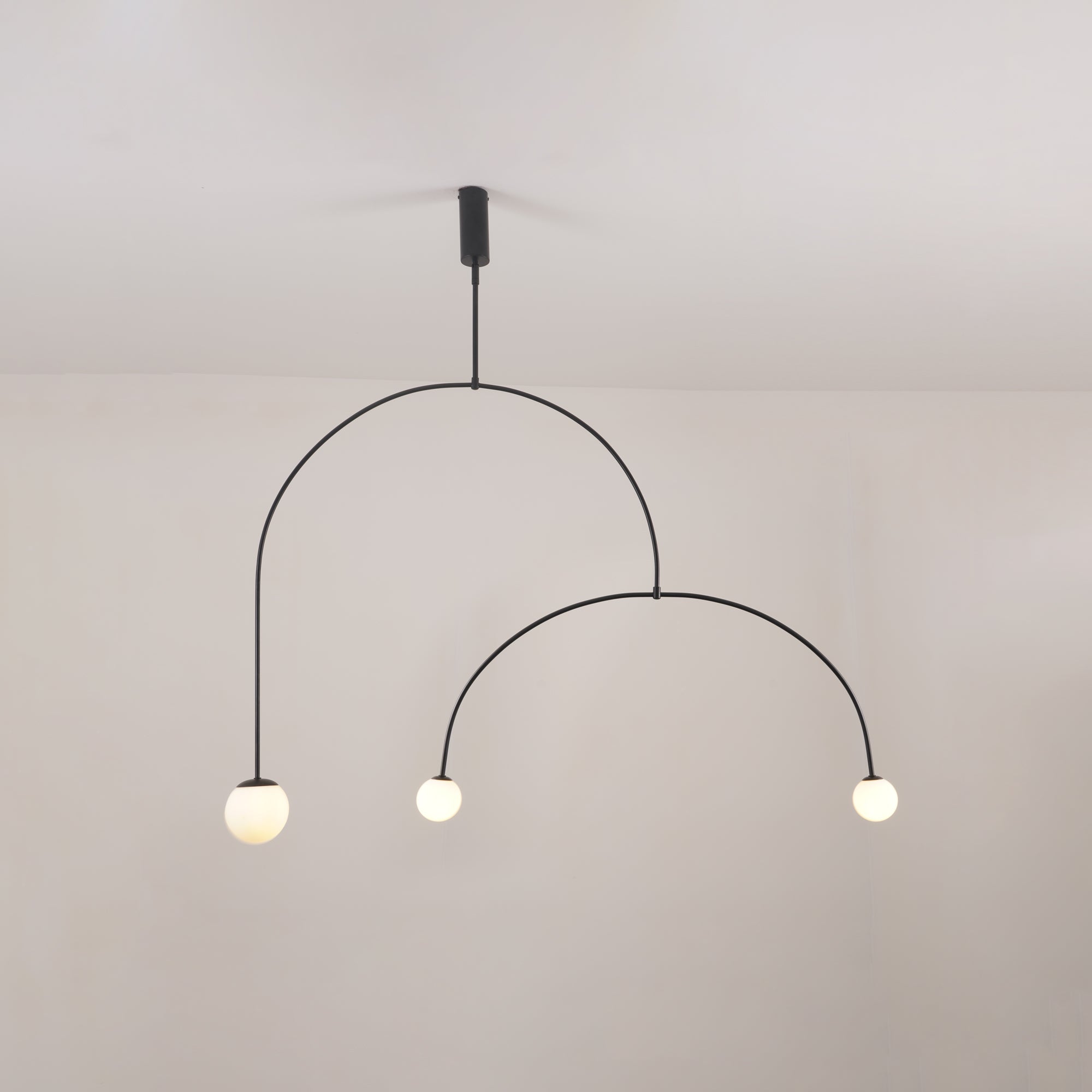 Lustra Chandelier Mobile Black Minimalist - Letslighting