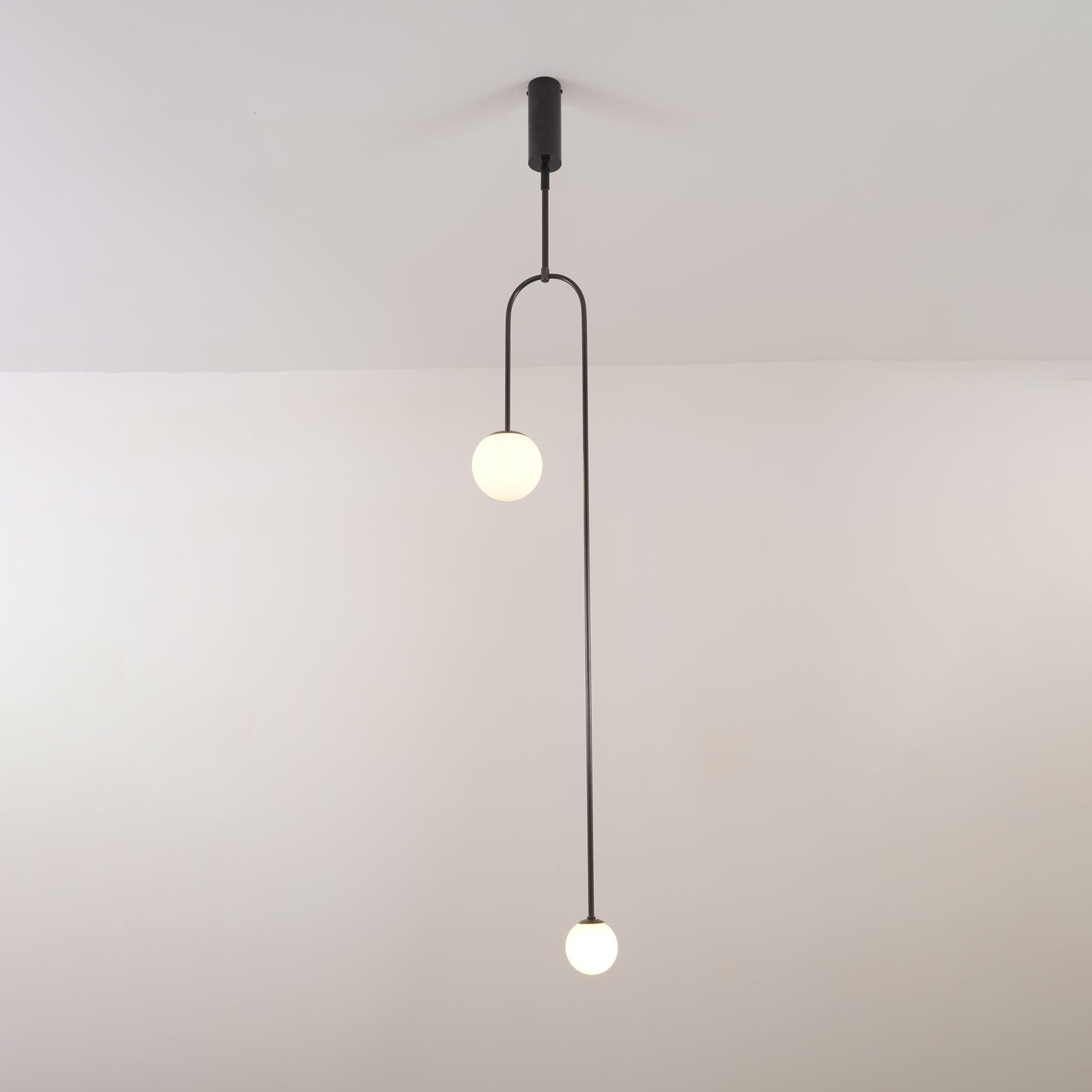 Lustra Chandelier Mobile Black Minimalist - Letslighting