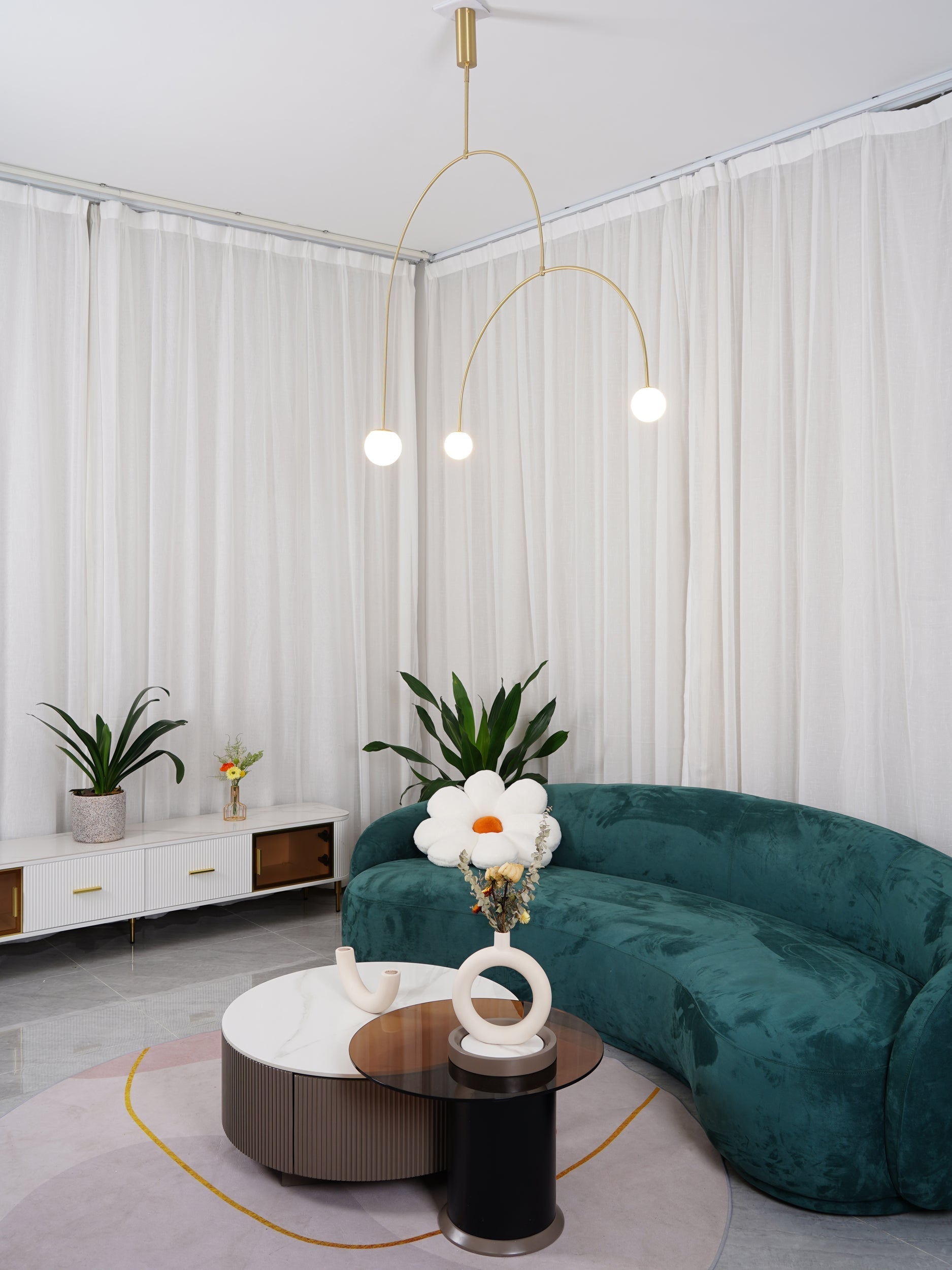 Lustra Chandelier Mobile Black Minimalist - Letslighting