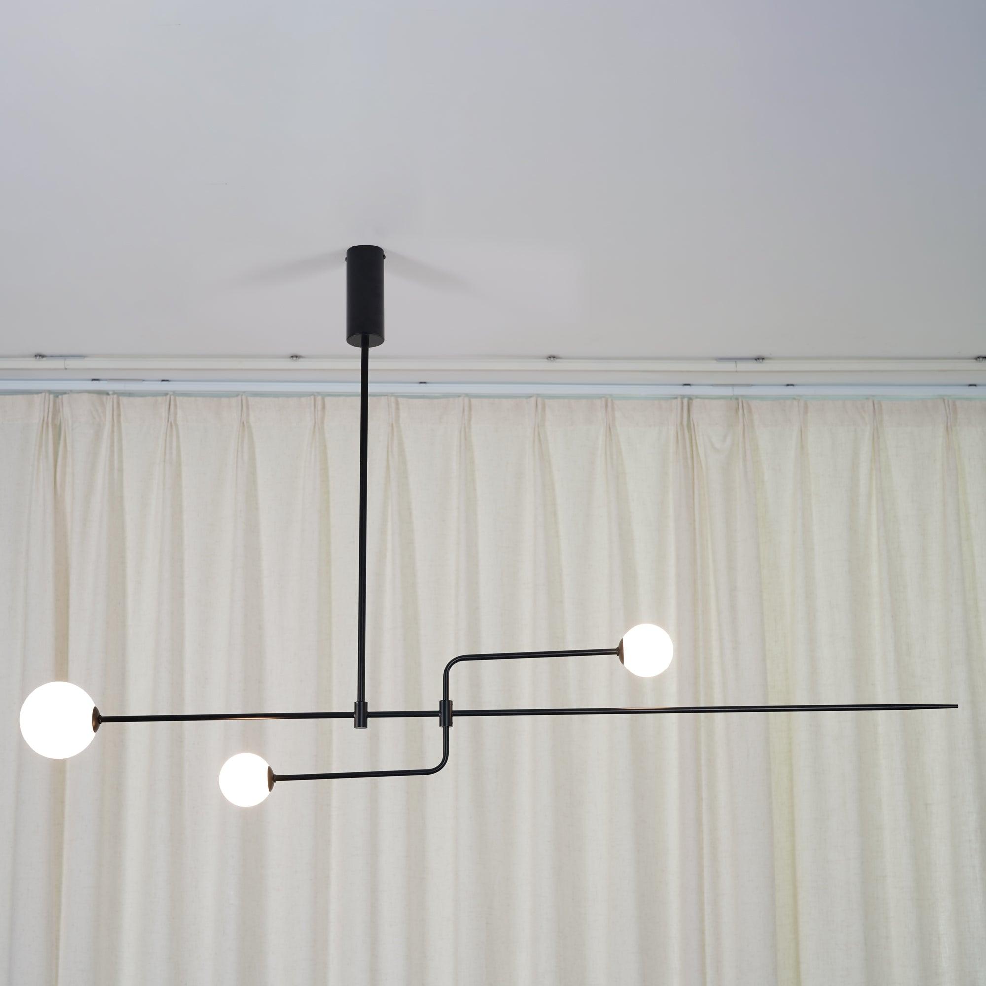 Lustra Chandelier Mobile Black Minimalist - Letslighting