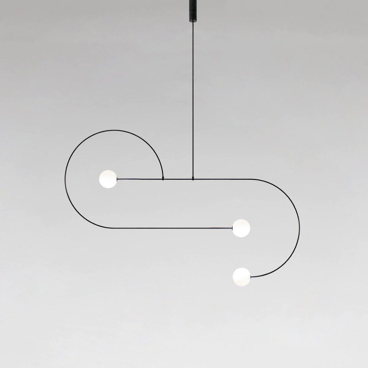 Lustra Chandelier Mobile Black Minimalist - Letslighting