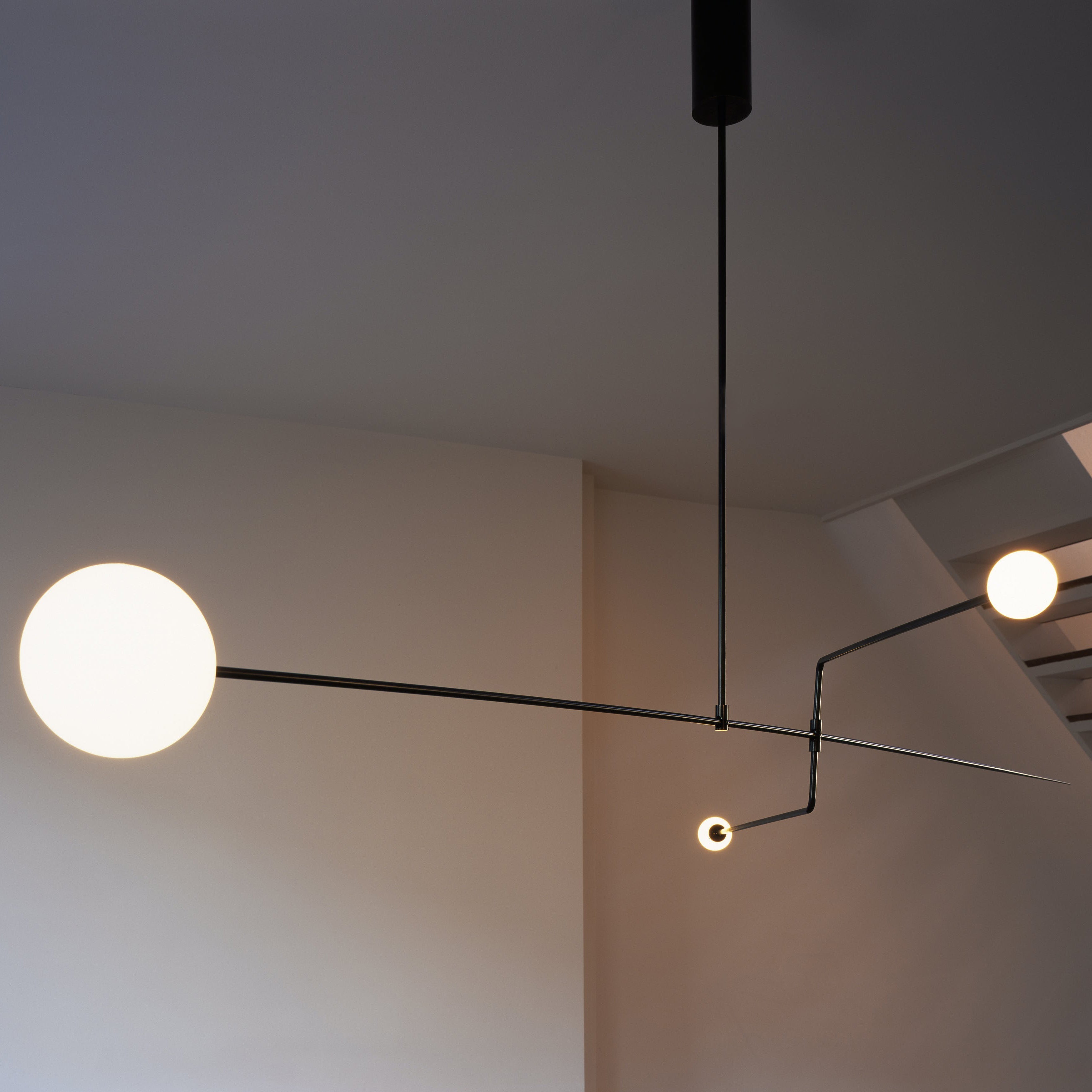 Lustra Chandelier Mobile Black Minimalist - Letslighting