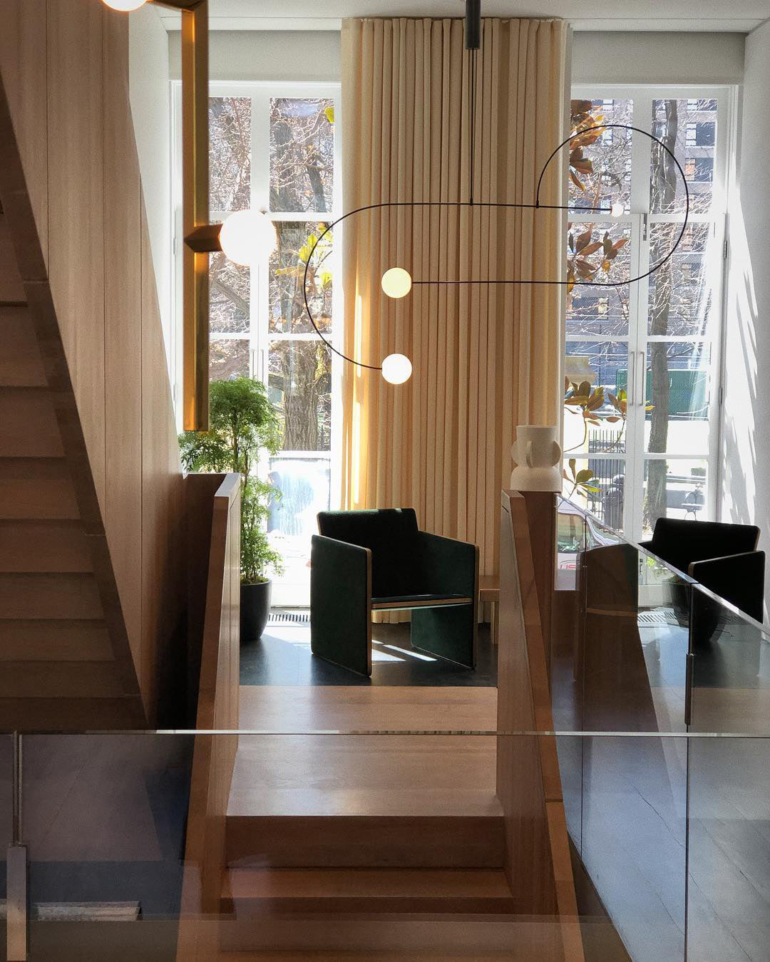 Lustra Chandelier Mobile Black Minimalist - Letslighting