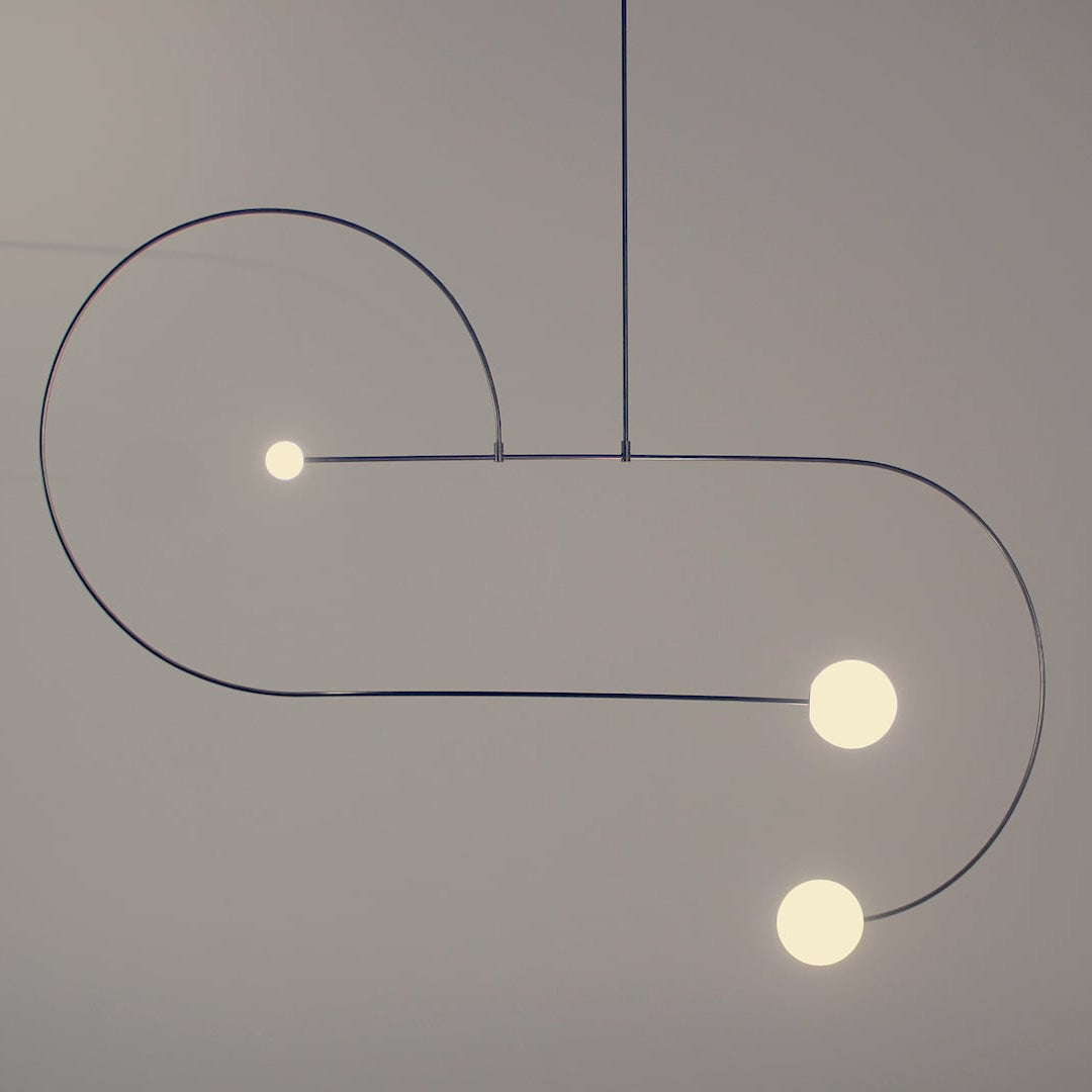 Lustra Chandelier Mobile Black Minimalist - Letslighting