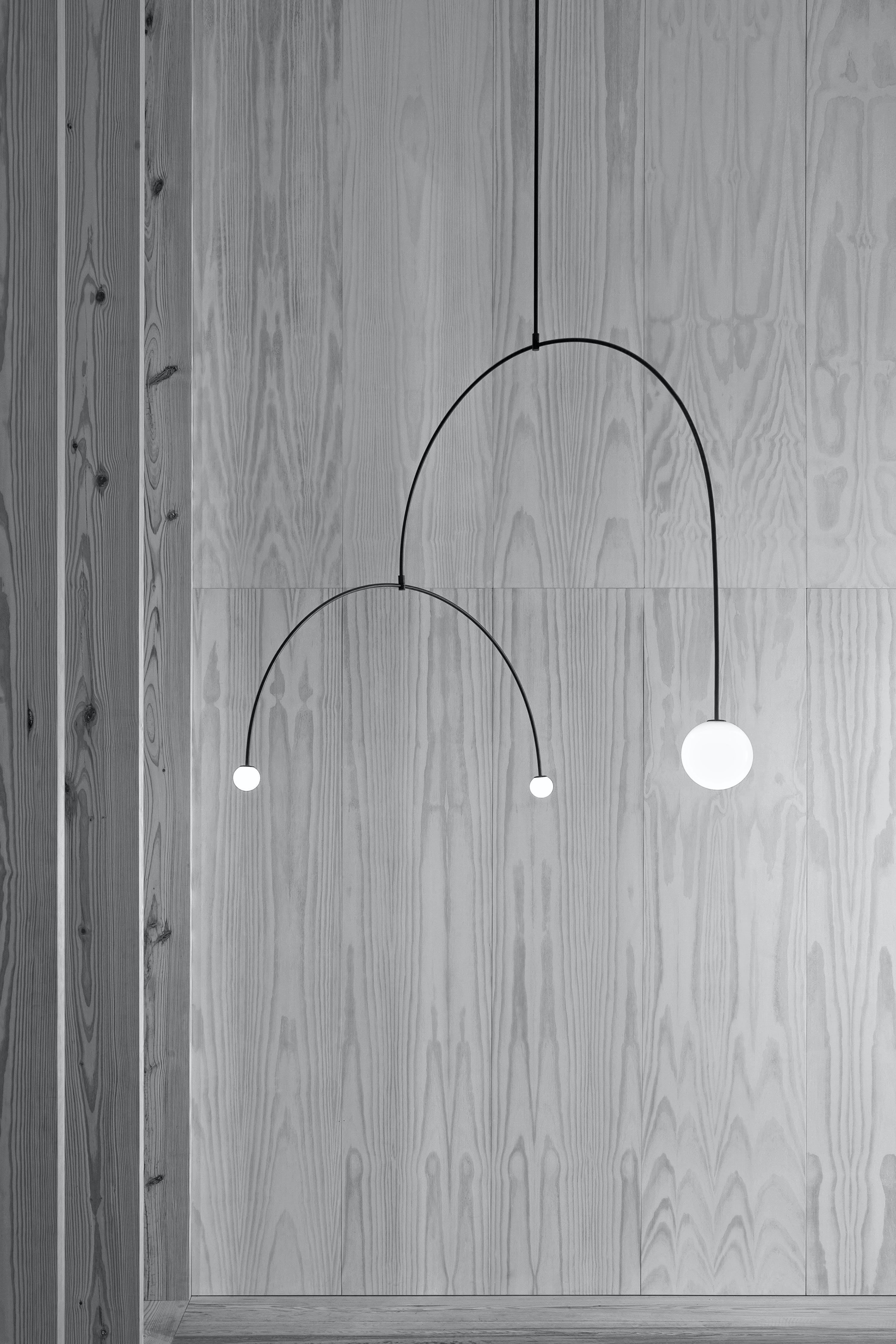 Lustra Chandelier Mobile Black Minimalist - Letslighting