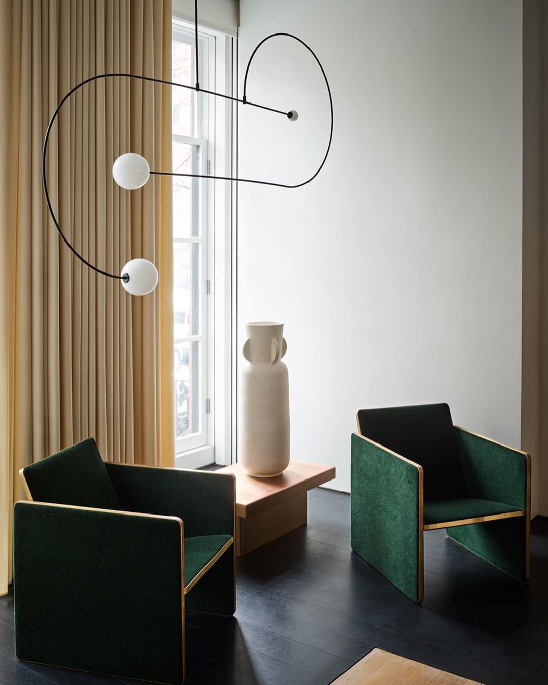 Lustra Chandelier Mobile Black Minimalist - Letslighting