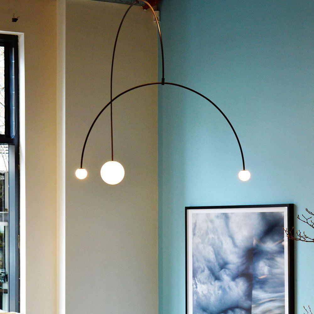 Lustra Chandelier Mobile Black Minimalist - Letslighting