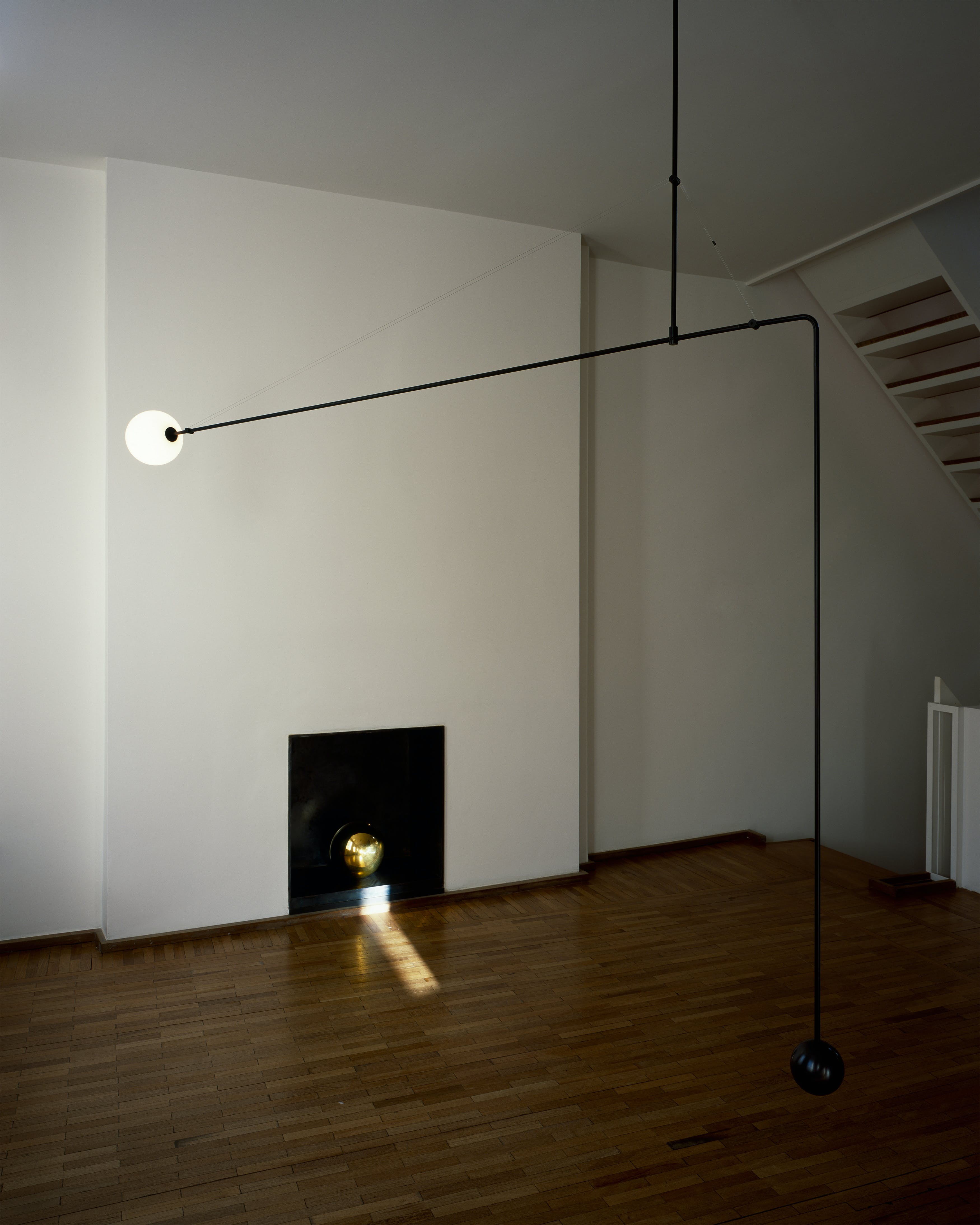 Lustra Chandelier Mobile Black Minimalist - Letslighting