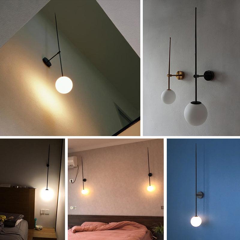 Gizmo Modern Minimalist Mobile Glass Wall Lamp - Letslighting
