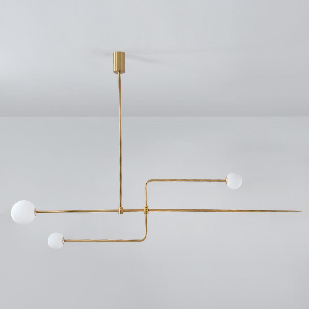 Lustra Chandelier Mobile Black Minimalist - Letslighting