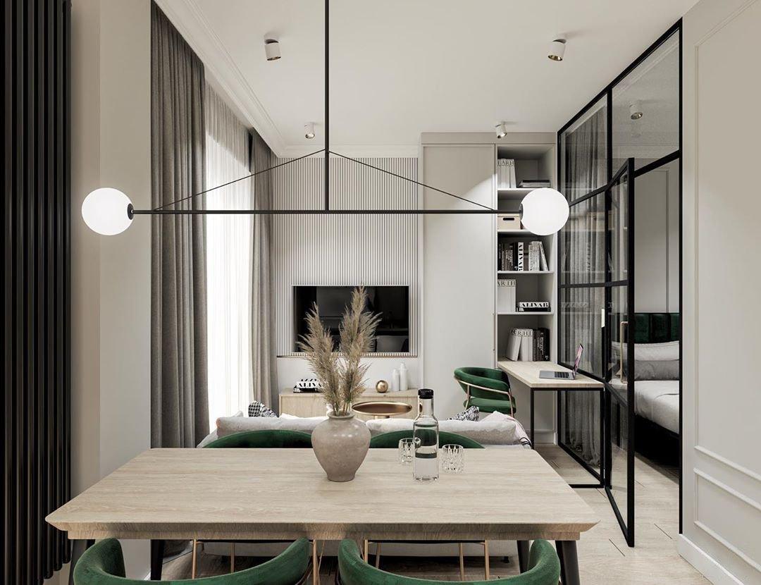 Lustra Chandelier Mobile Black Minimalist - Letslighting