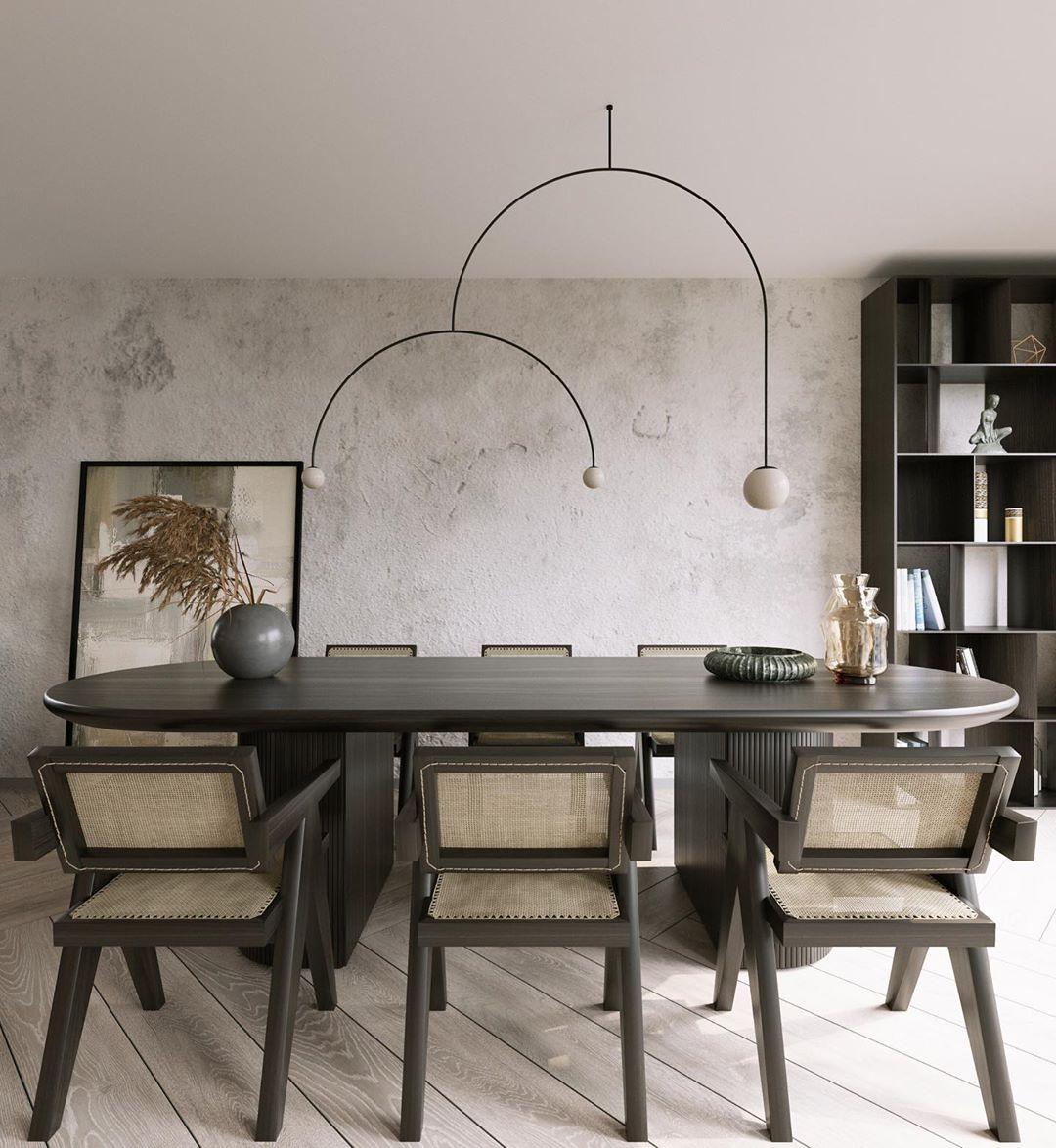 Lustra Chandelier Mobile Black Minimalist - Letslighting