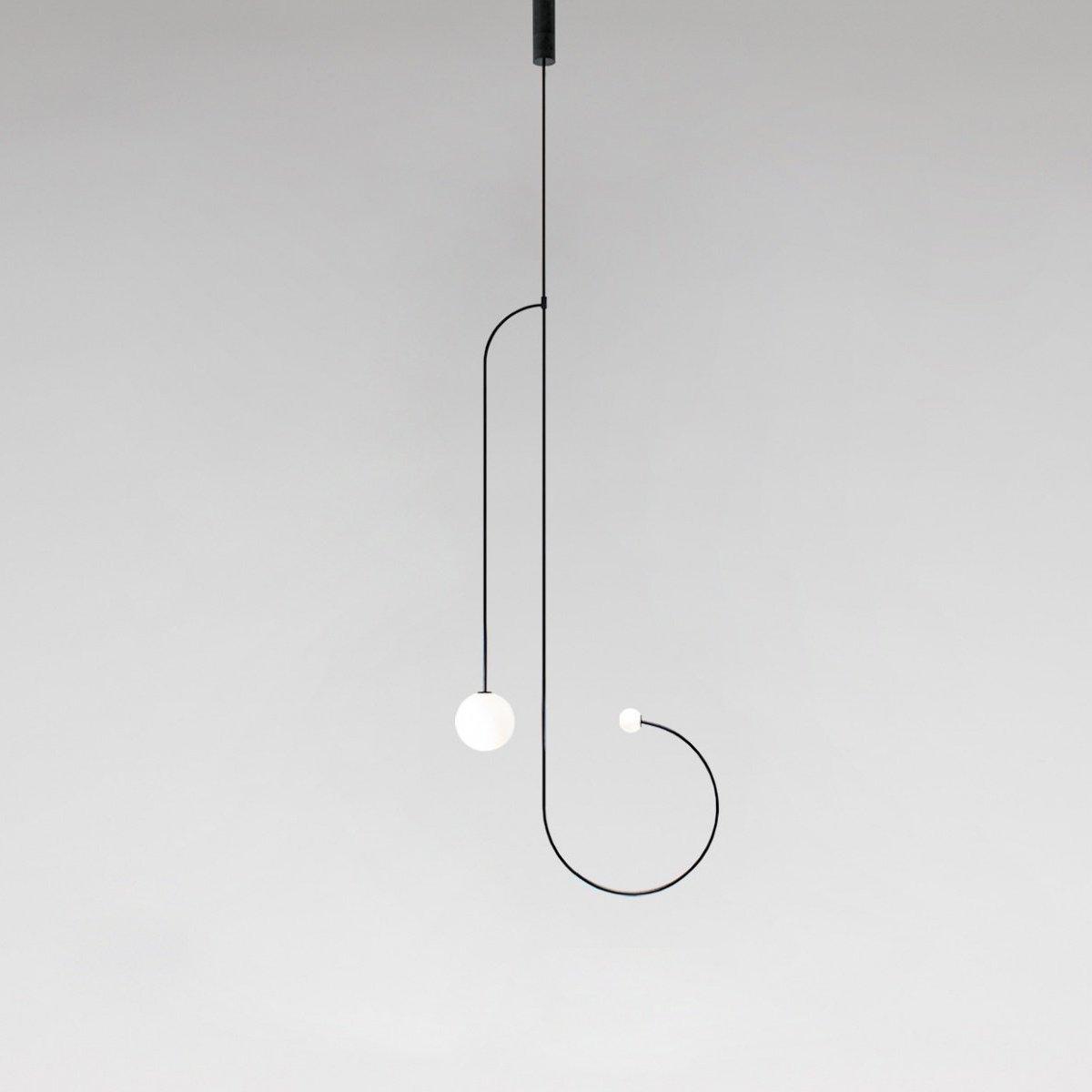Lustra Chandelier Mobile Black Minimalist - Letslighting