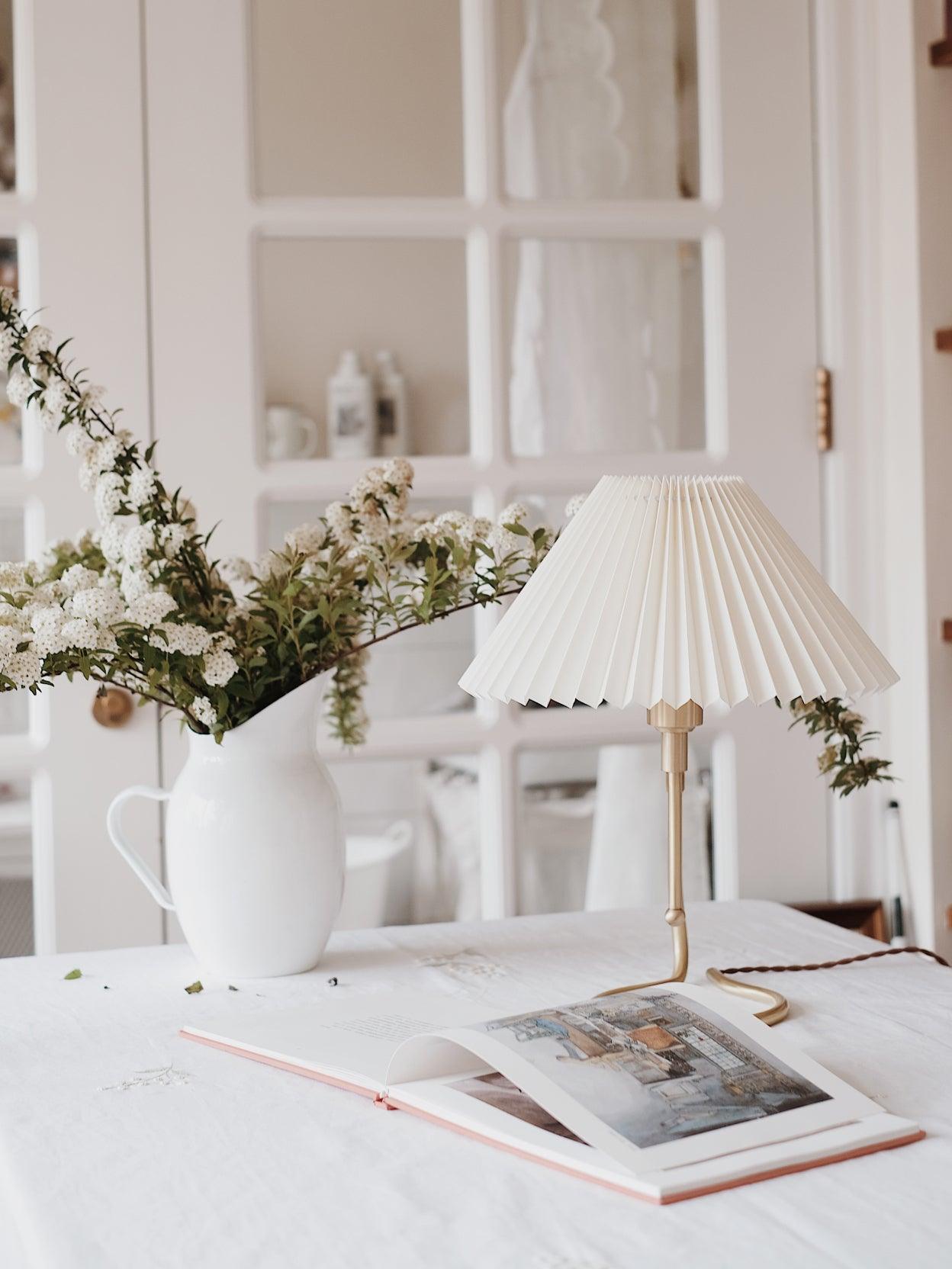 Cora Clear Fabric Table Lamp - Letslighting