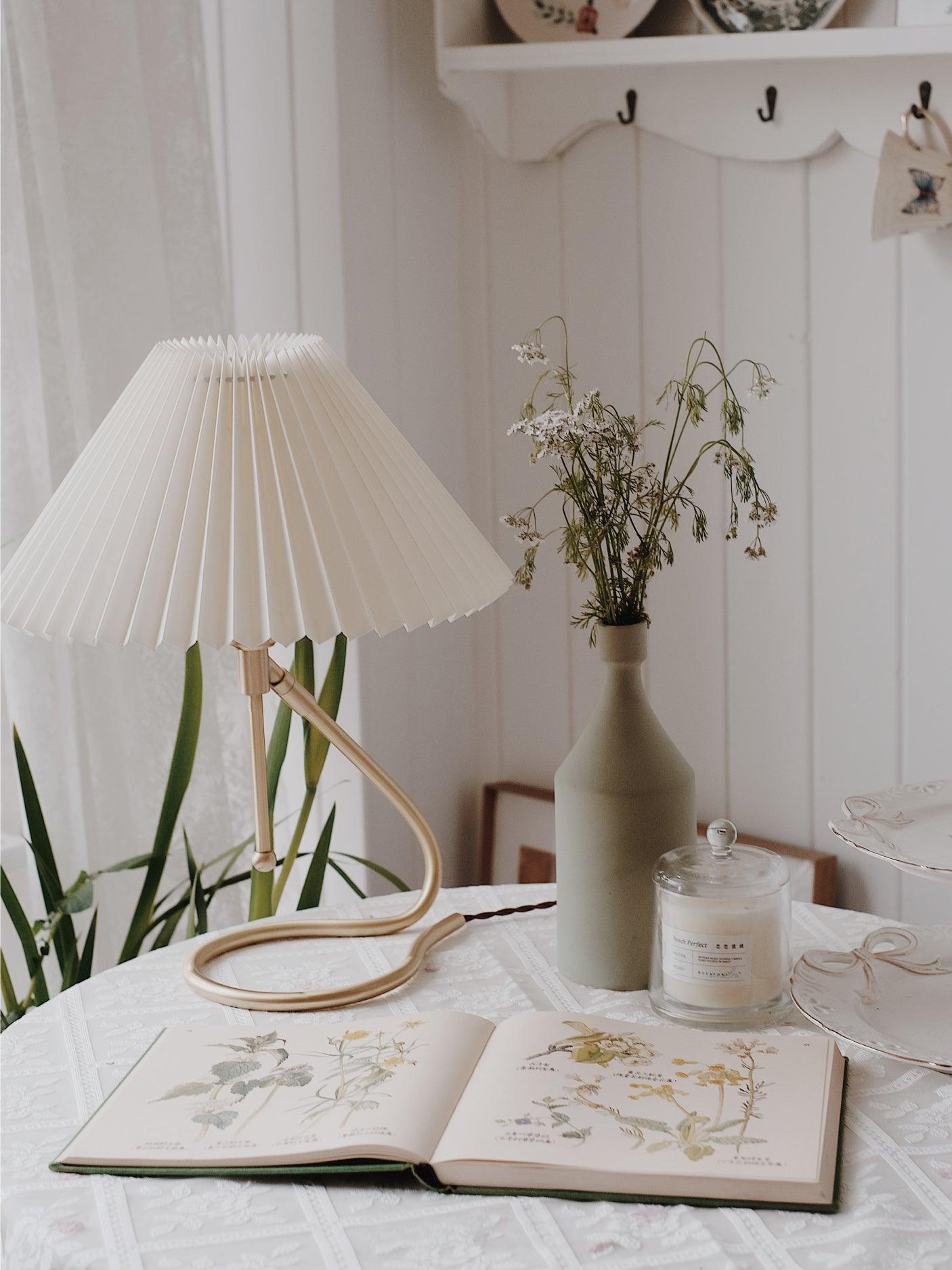 Cora Clear Fabric Table Lamp - Letslighting