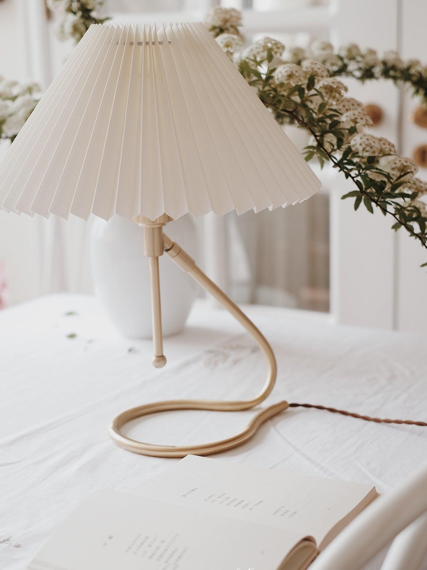 Cora Clear Fabric Table Lamp - Letslighting