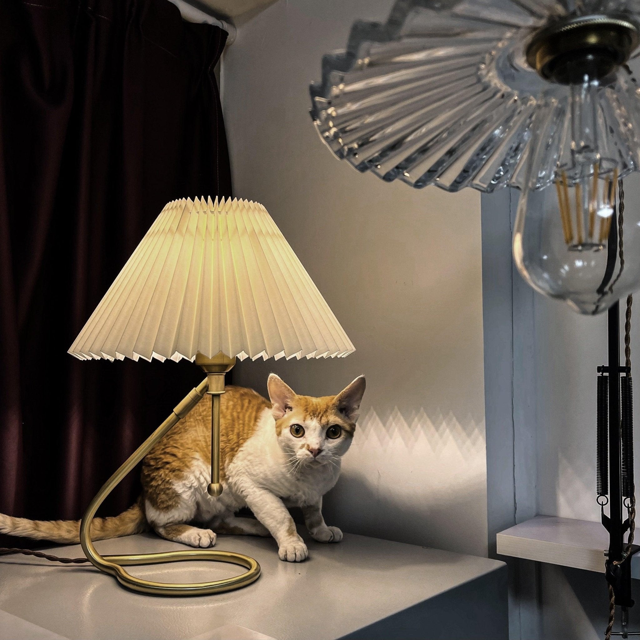 Cora Clear Fabric Table Lamp - Letslighting