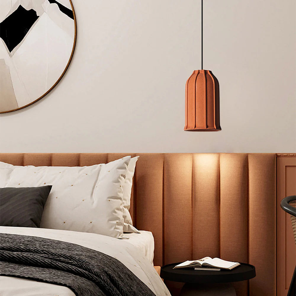 Avi Industrial LED Modern Pendant Light Cement Living Room - Letslighting