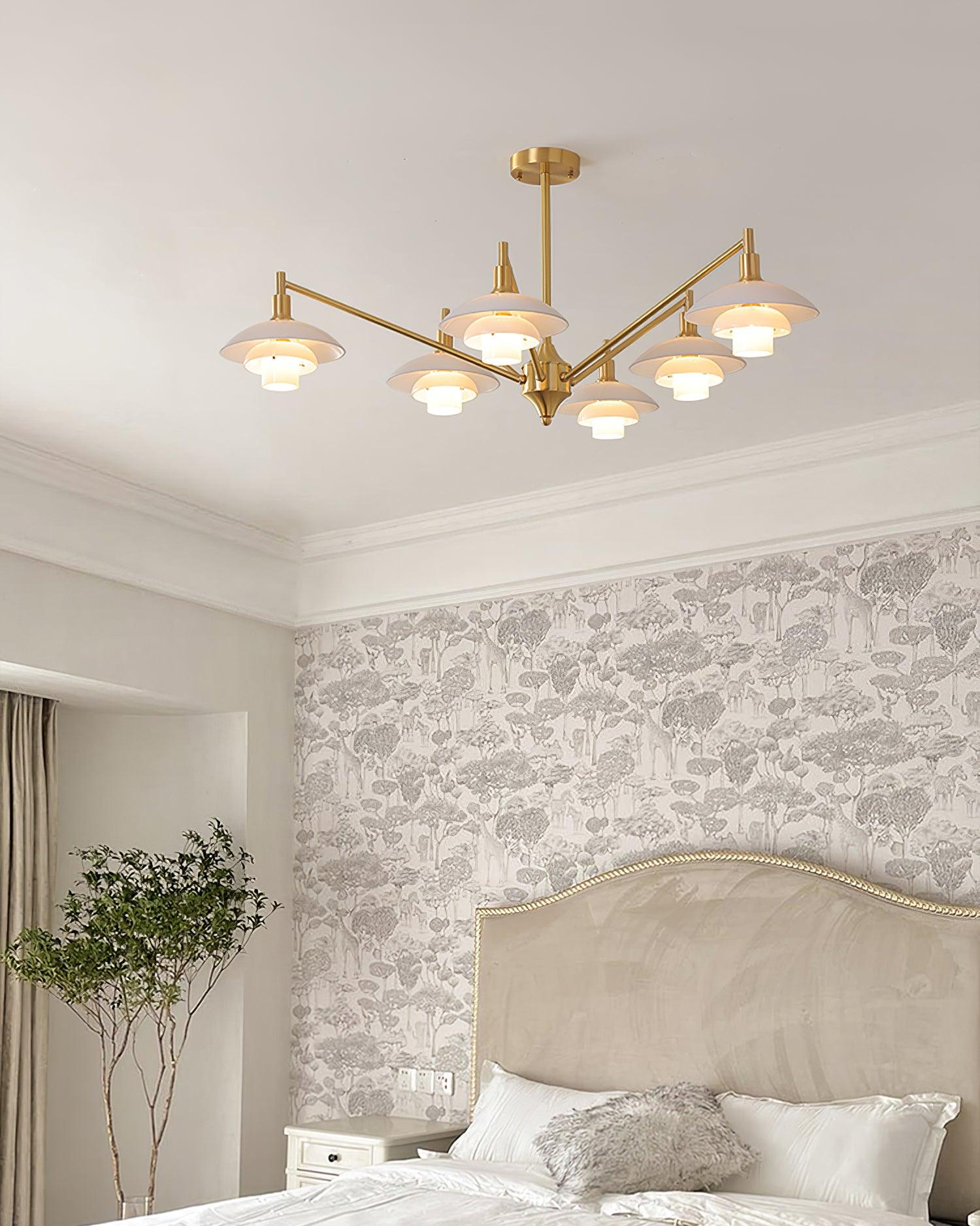 Alora Chandelier Copper Nordic Layers - Letslighting