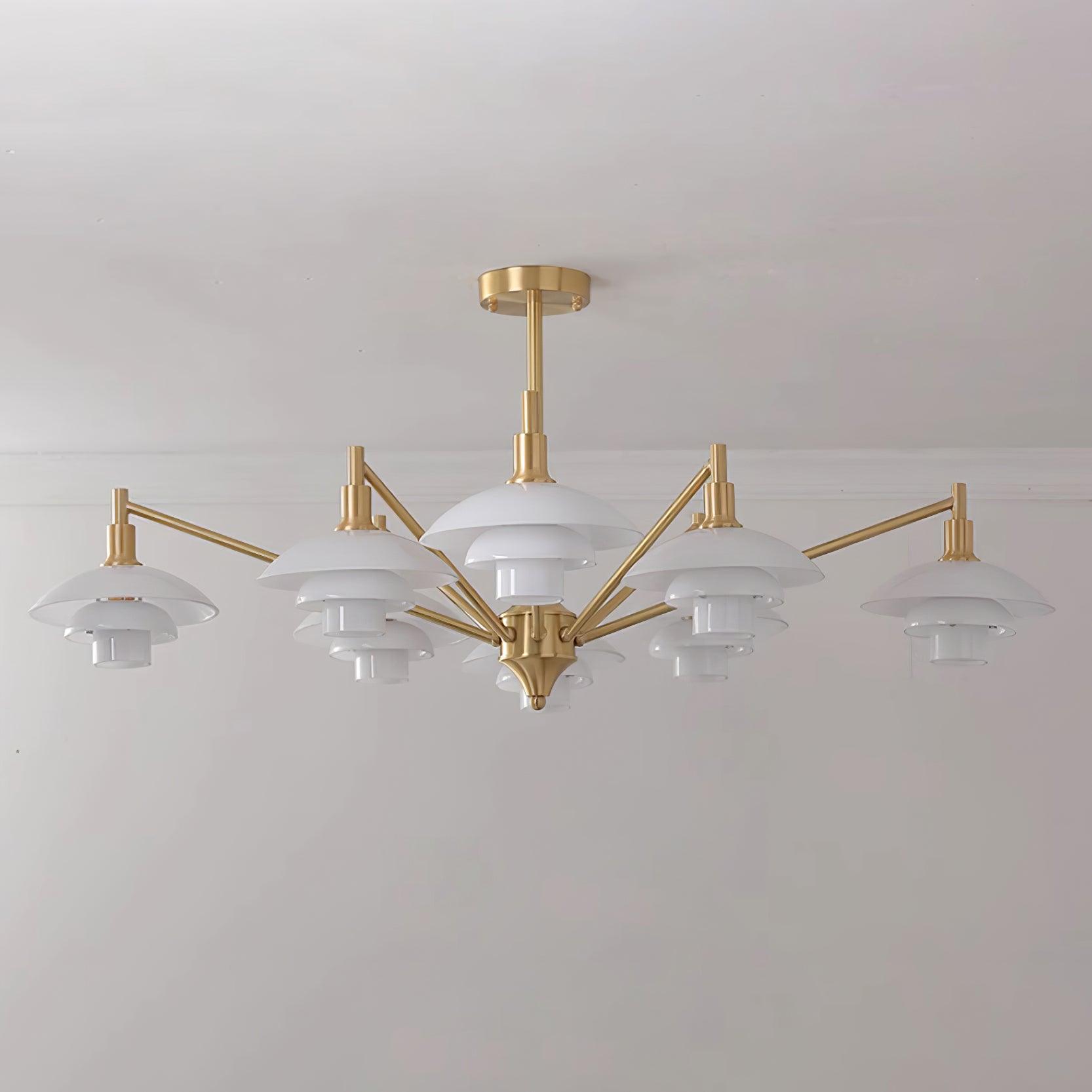 Alora Chandelier Copper Nordic Layers - Letslighting