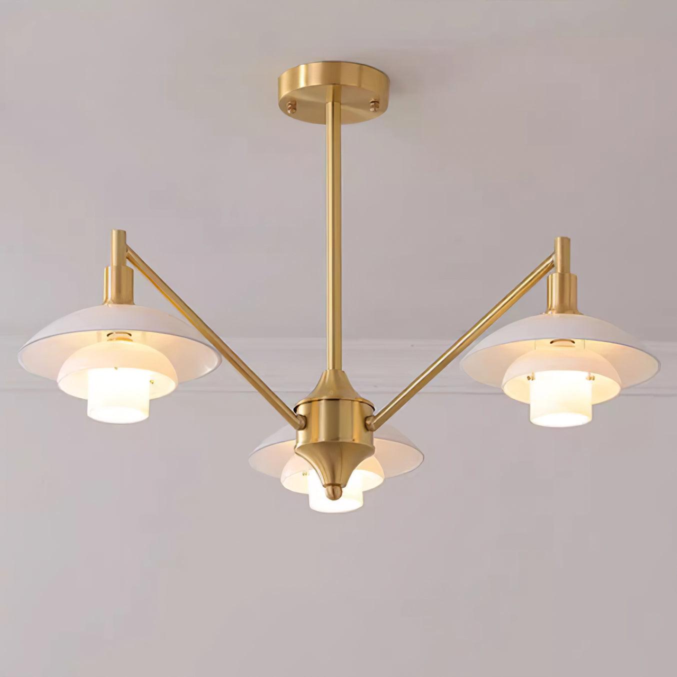 Alora Chandelier Copper Nordic Layers - Letslighting
