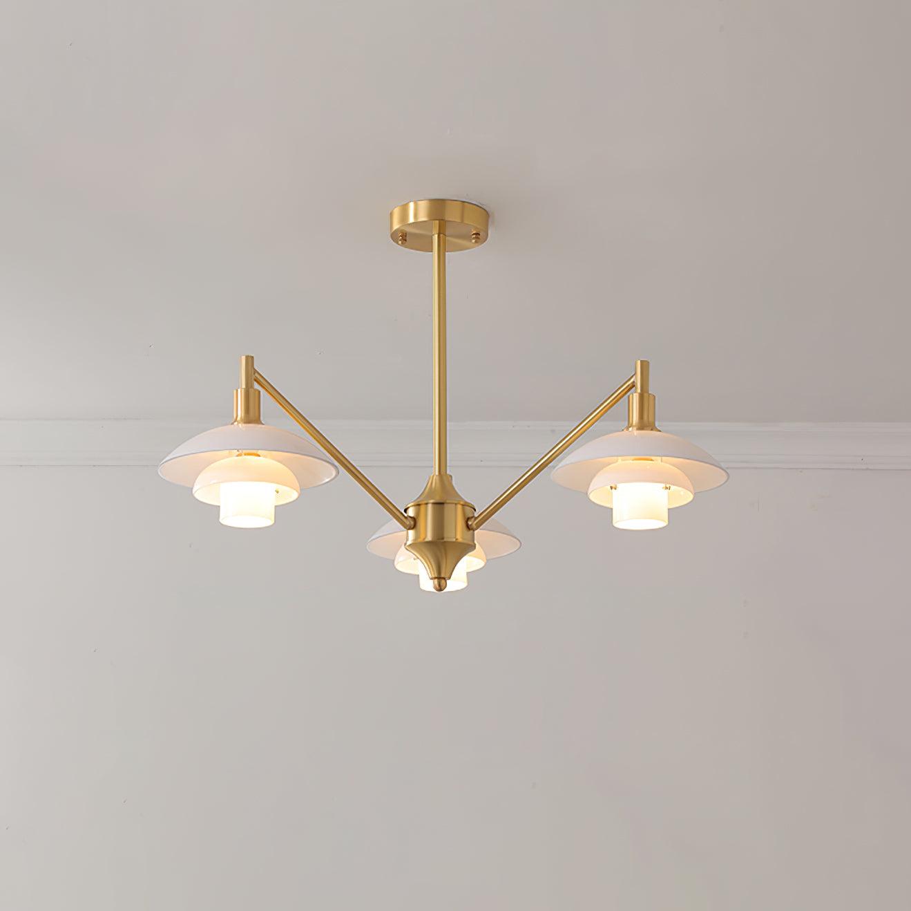 Alora Chandelier Copper Nordic Layers - Letslighting
