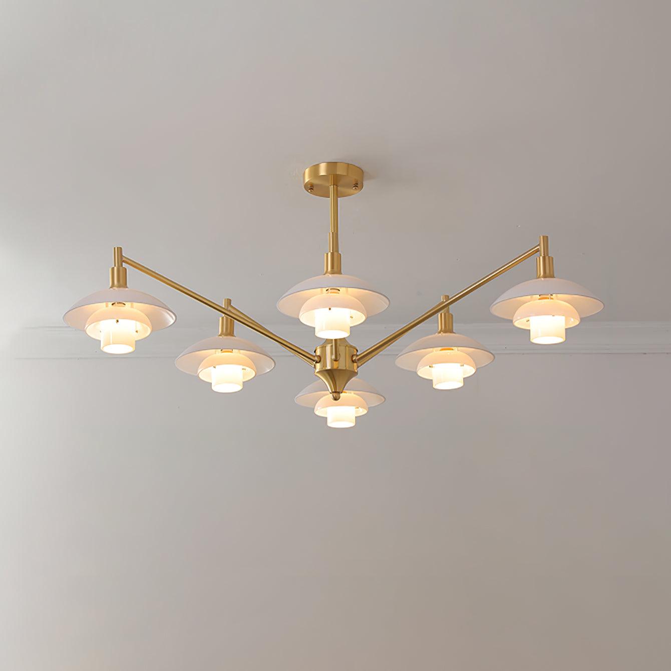 Alora Chandelier Copper Nordic Layers - Letslighting