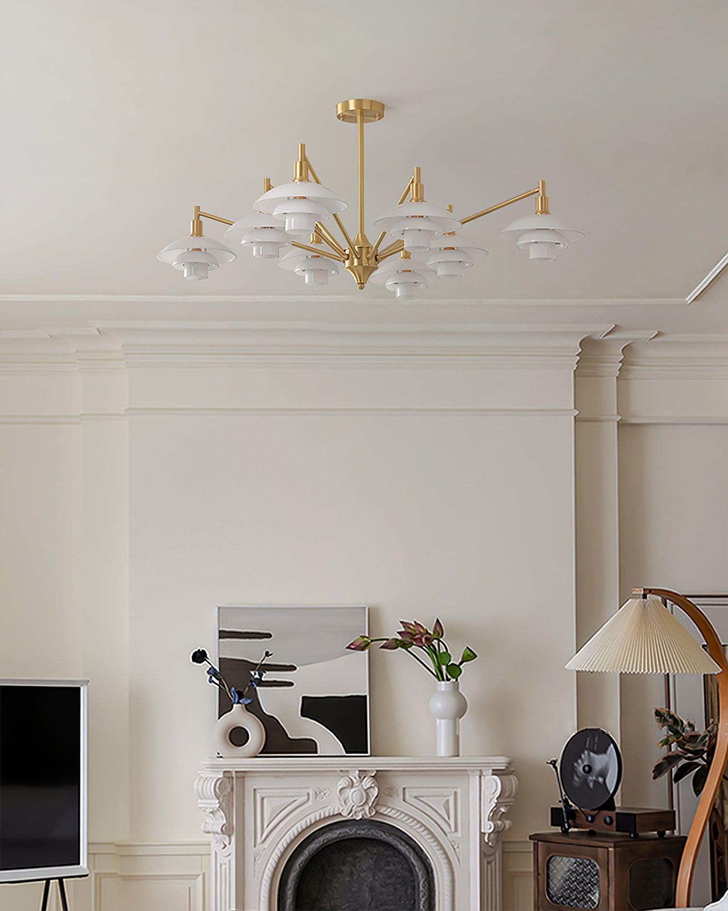 Alora Chandelier Copper Nordic Layers - Letslighting