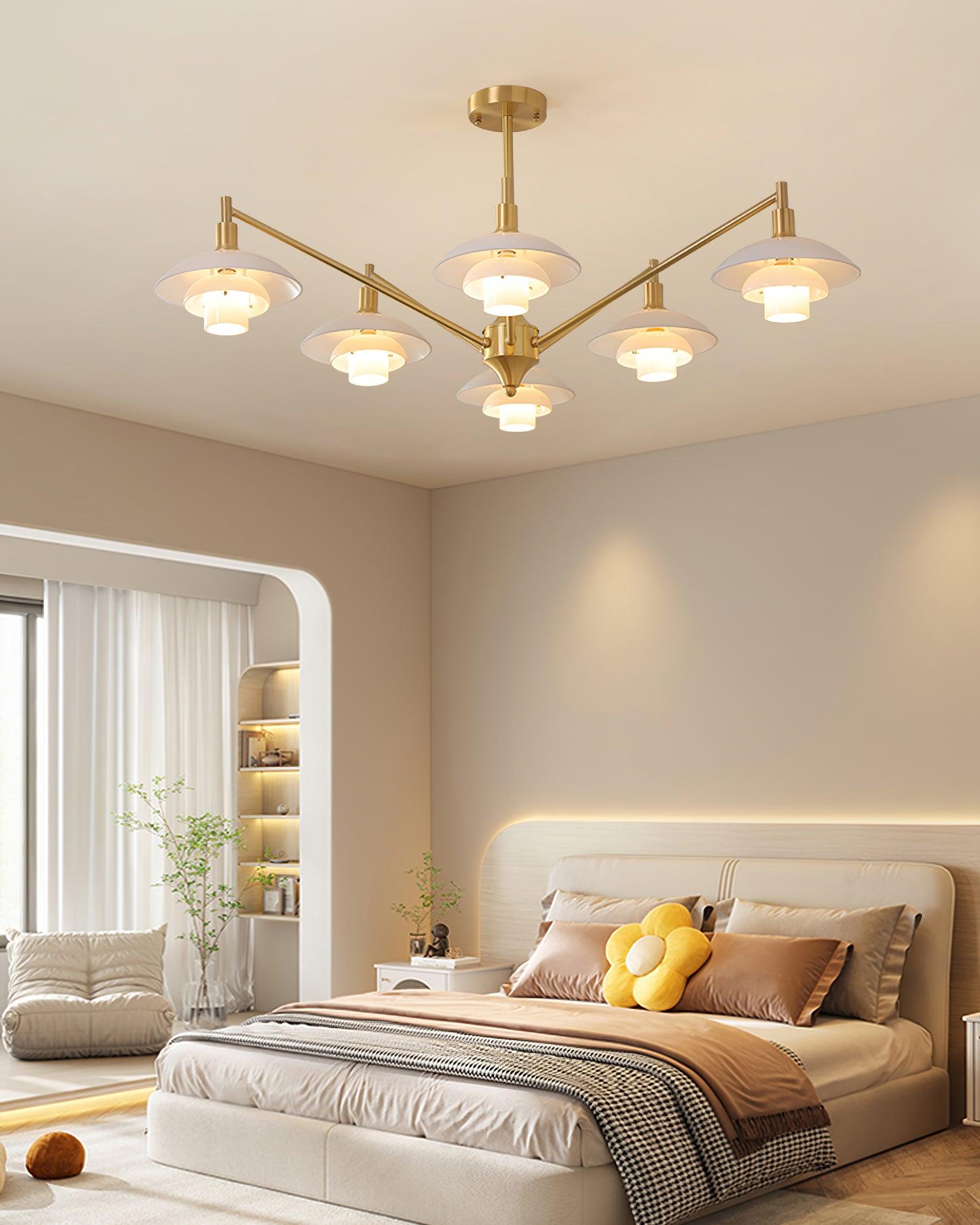 Alora Chandelier Copper Nordic Layers - Letslighting