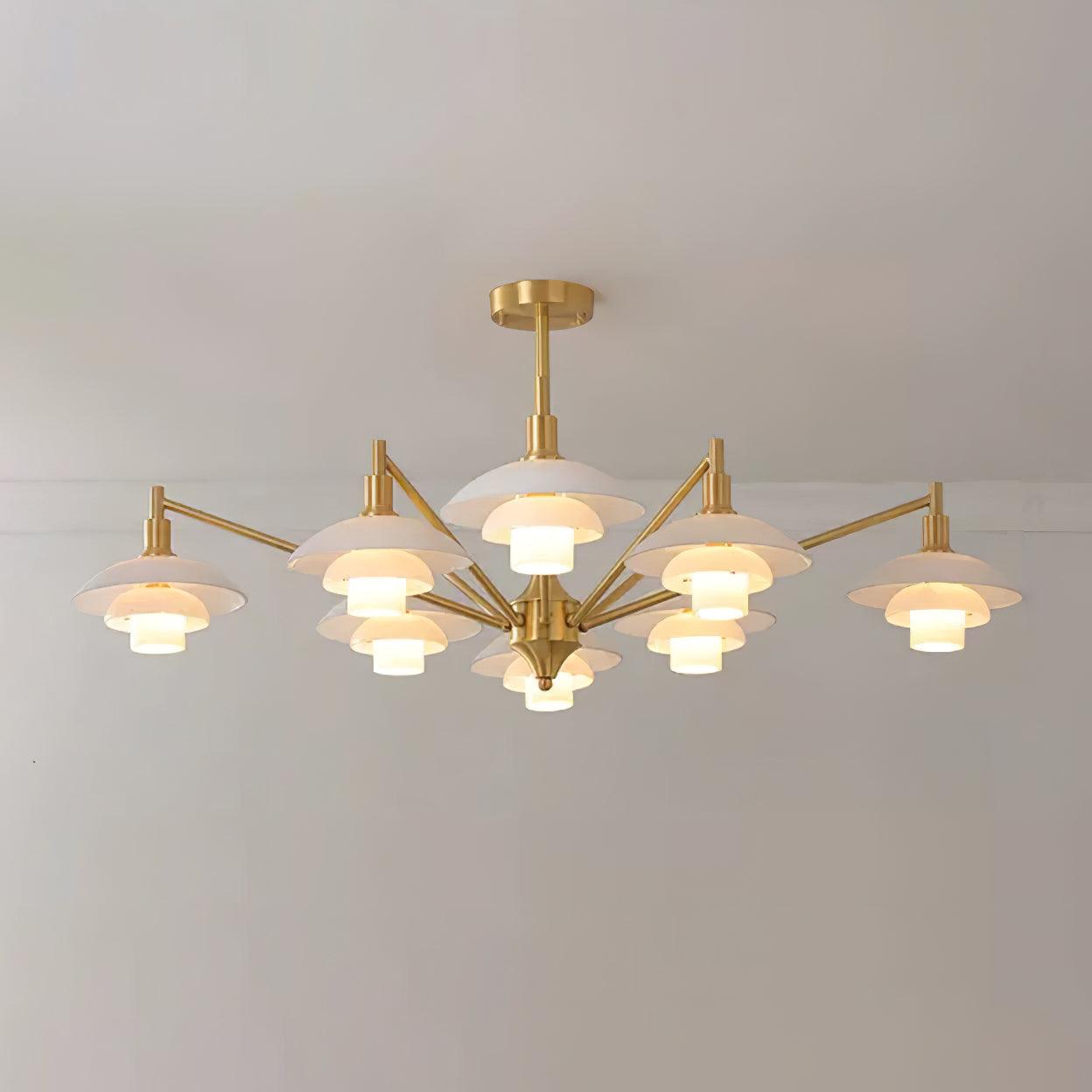 Alora Chandelier Copper Nordic Layers - Letslighting