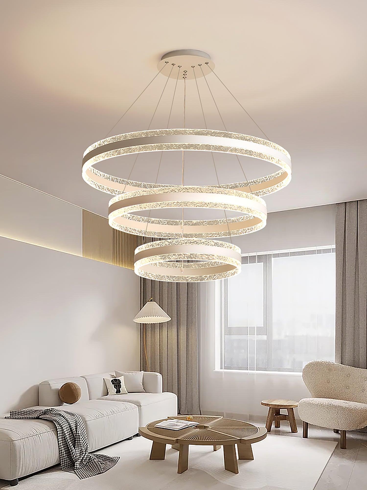 Lustra Pendant Lamp Modern LED Circle Rings - Letslighting