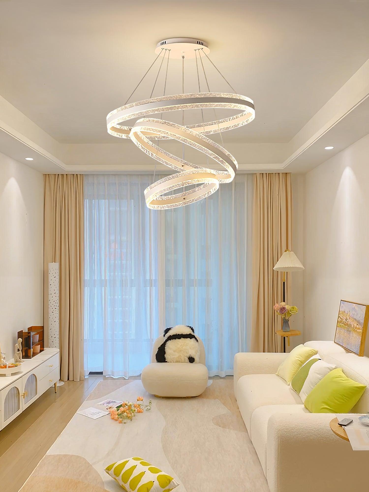 Lustra Pendant Lamp Modern LED Circle Rings - Letslighting