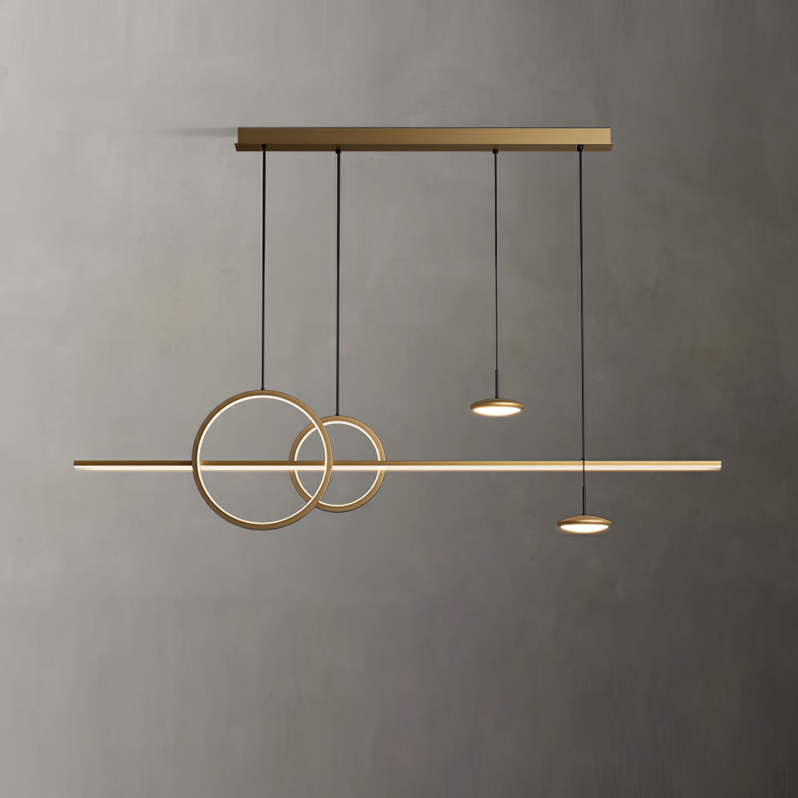 Aurora Pendant Lamp Geometric Ring Minimalist - Letslighting