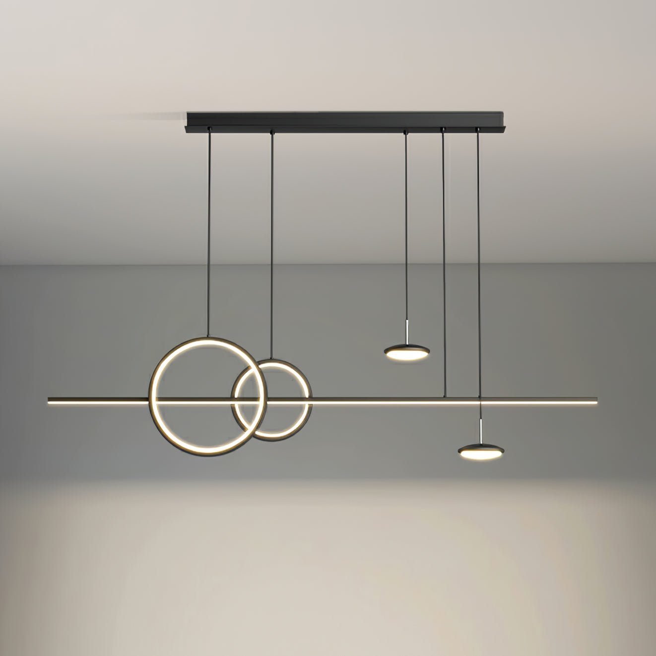 Aurora Pendant Lamp Geometric Ring Minimalist - Letslighting