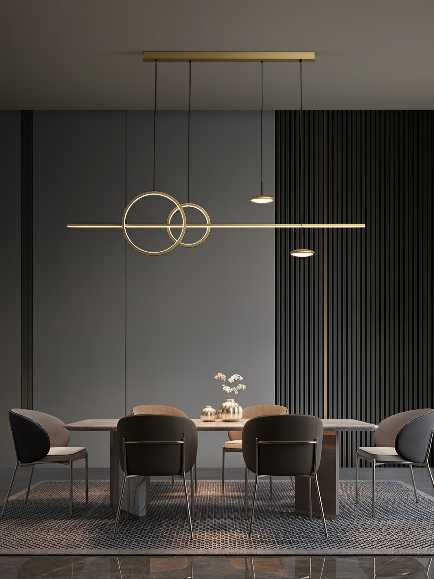 Aurora Pendant Lamp Geometric Ring Minimalist - Letslighting